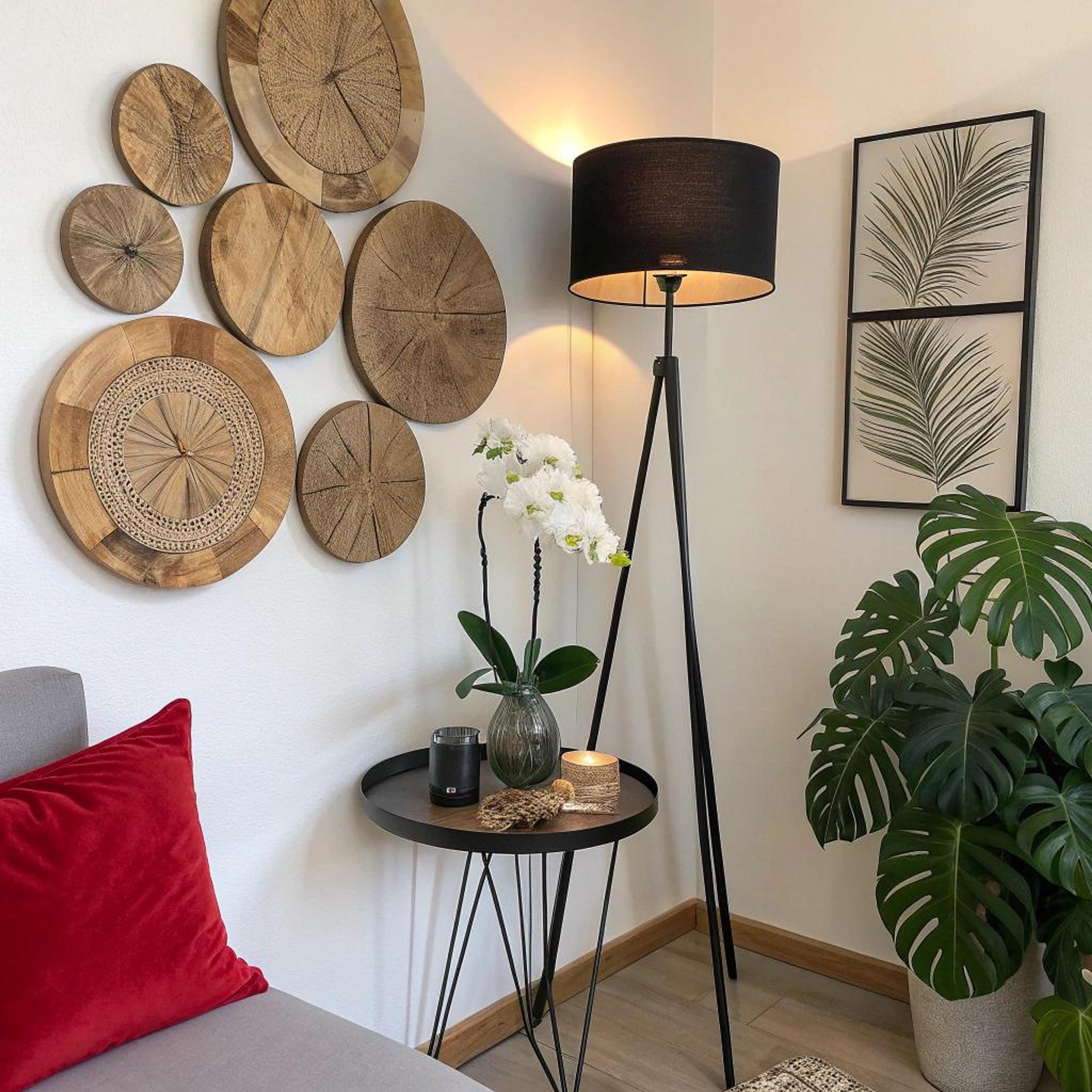 Houten wanddecoratie voor warmte