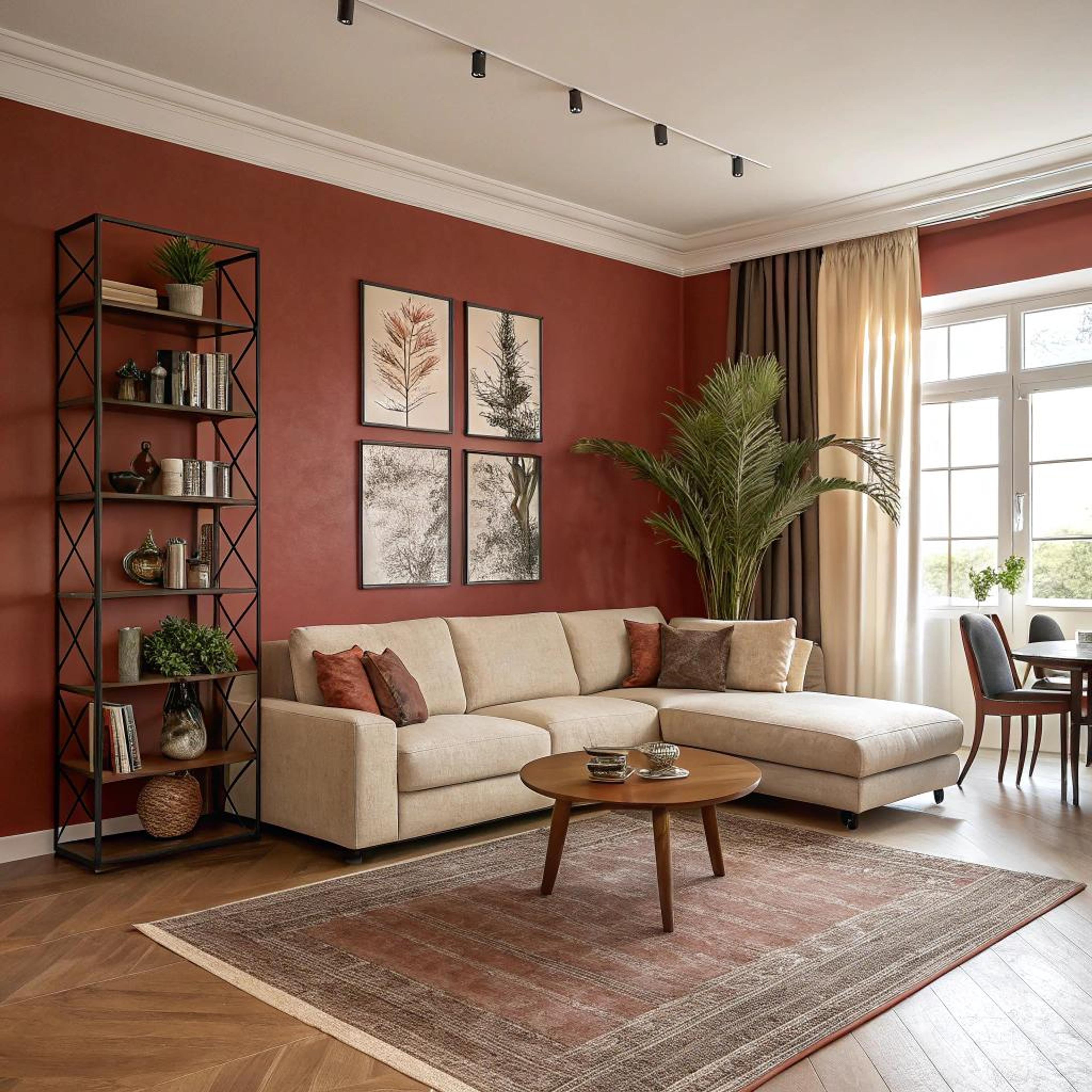 Terracotta muren als warm accent