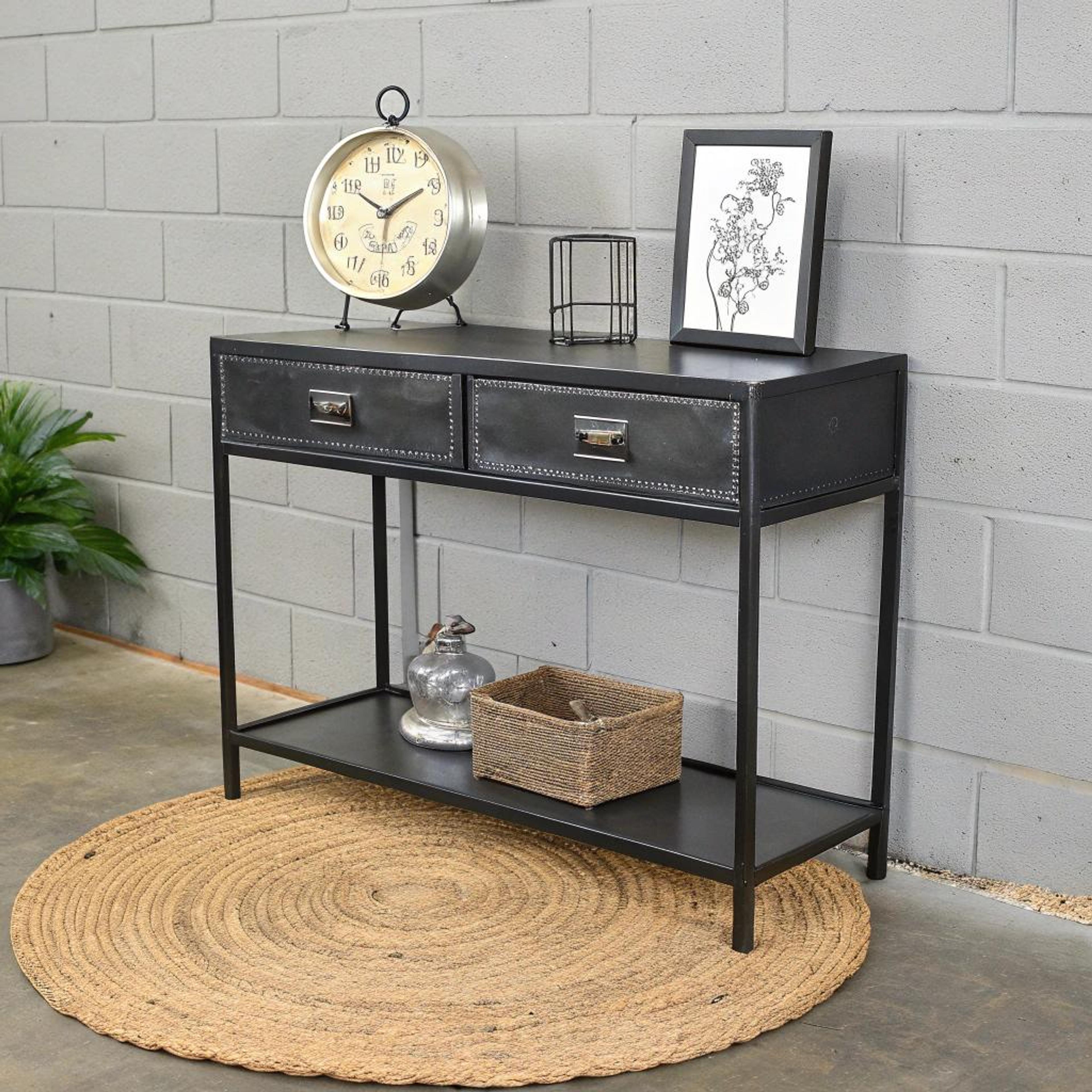 Console tafel met vintage flair