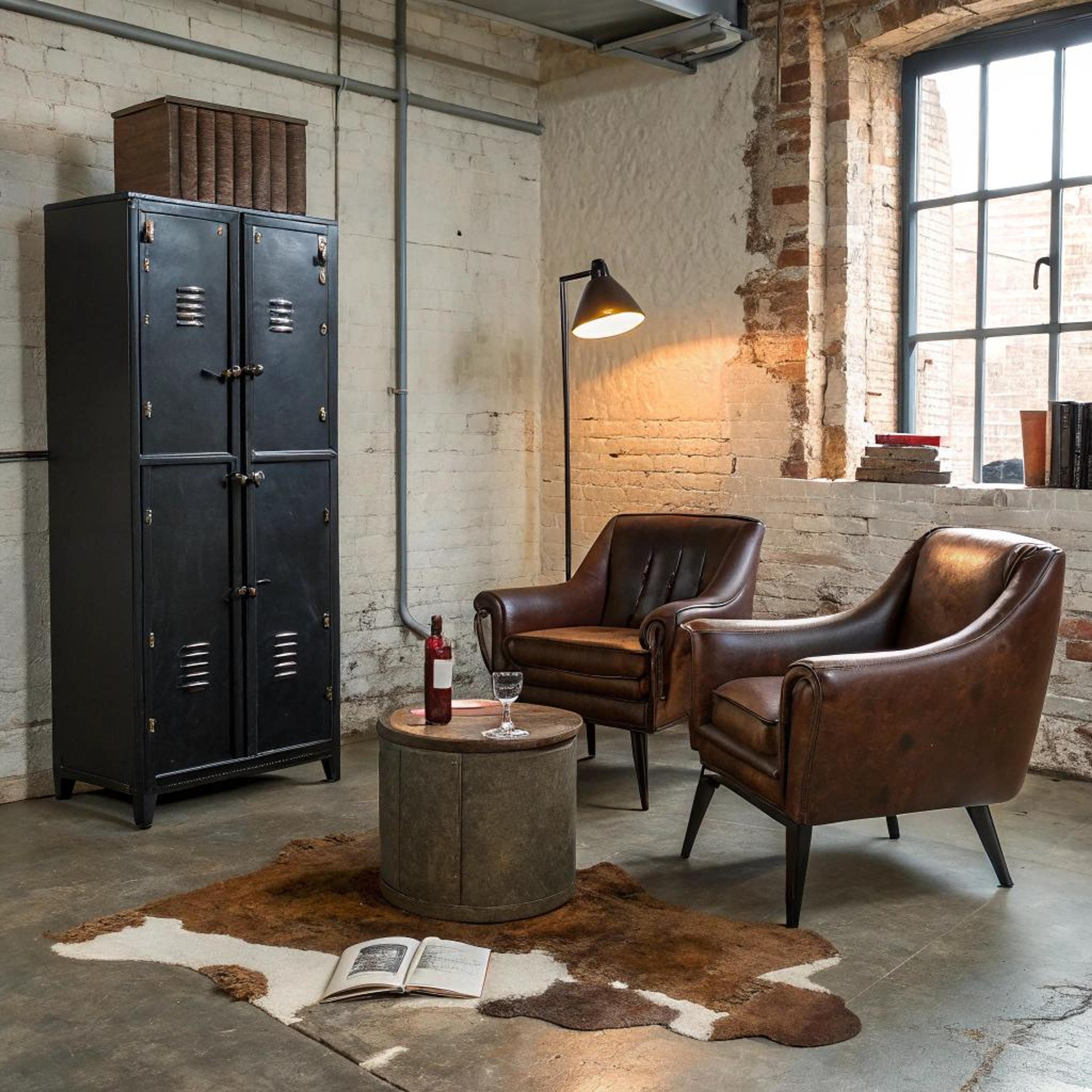 Leren fauteuils met uitstraling