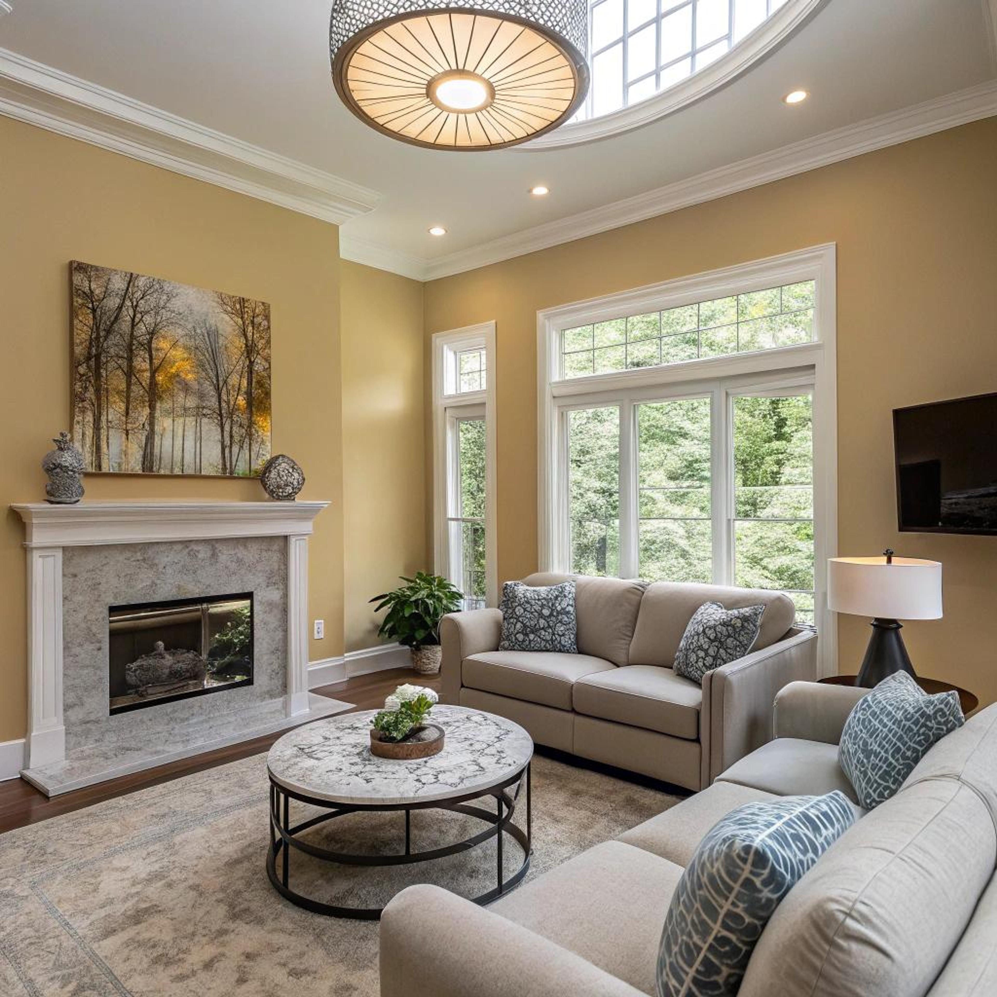 Natuurlijke lichtval op zandkleur