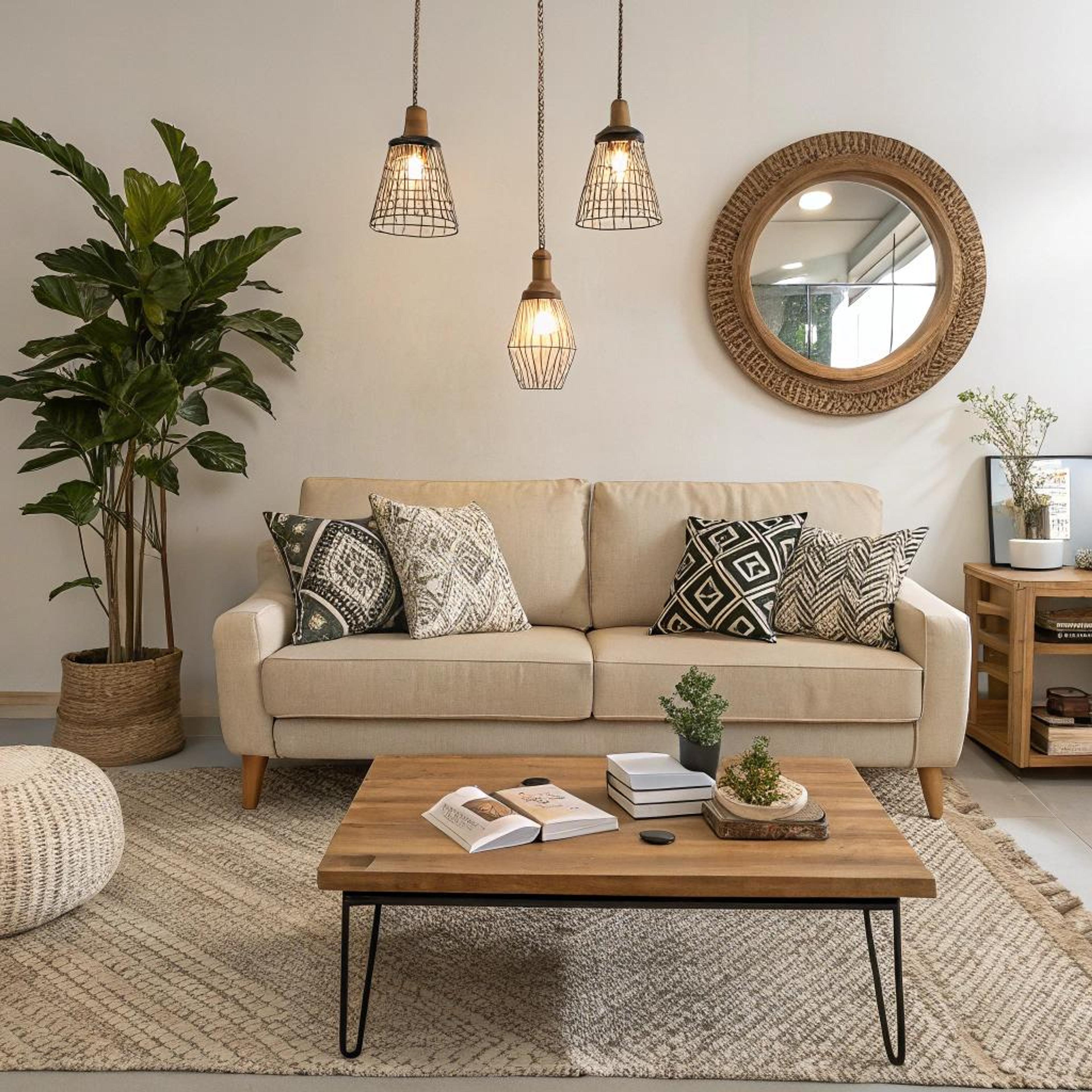 Geometrische kussens en sierlijsten