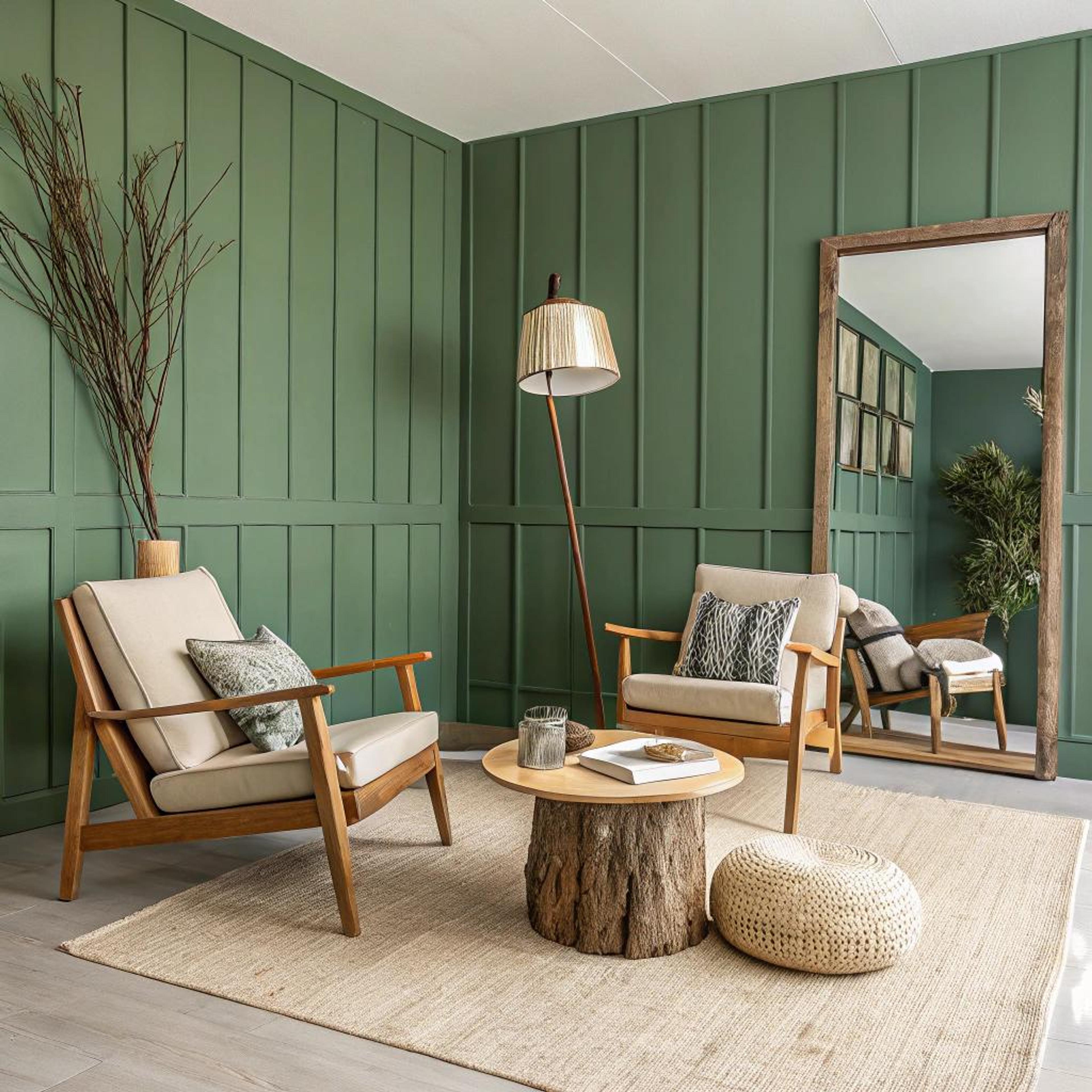 Rustieke details met sierlijsten