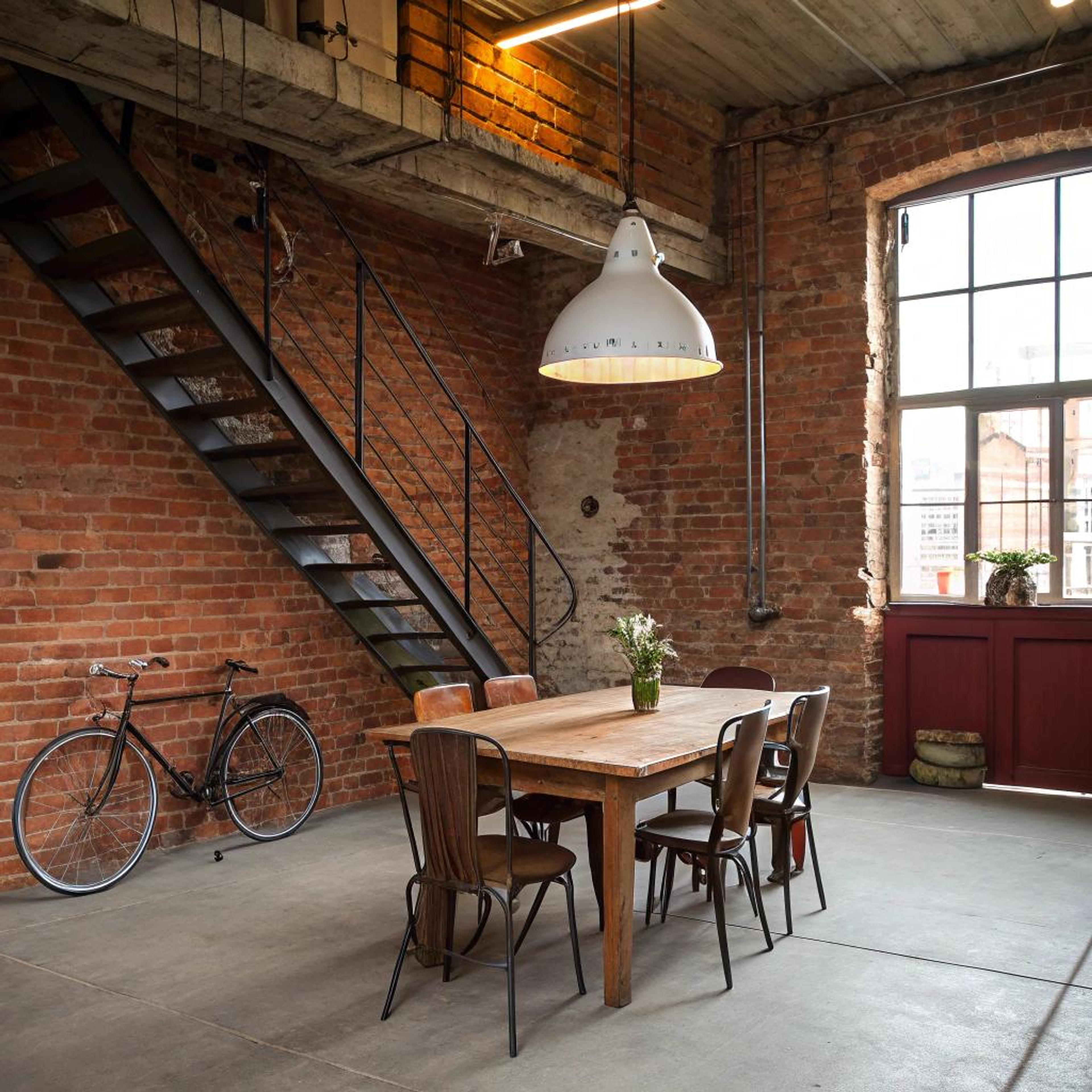 Fiets en planten als accent