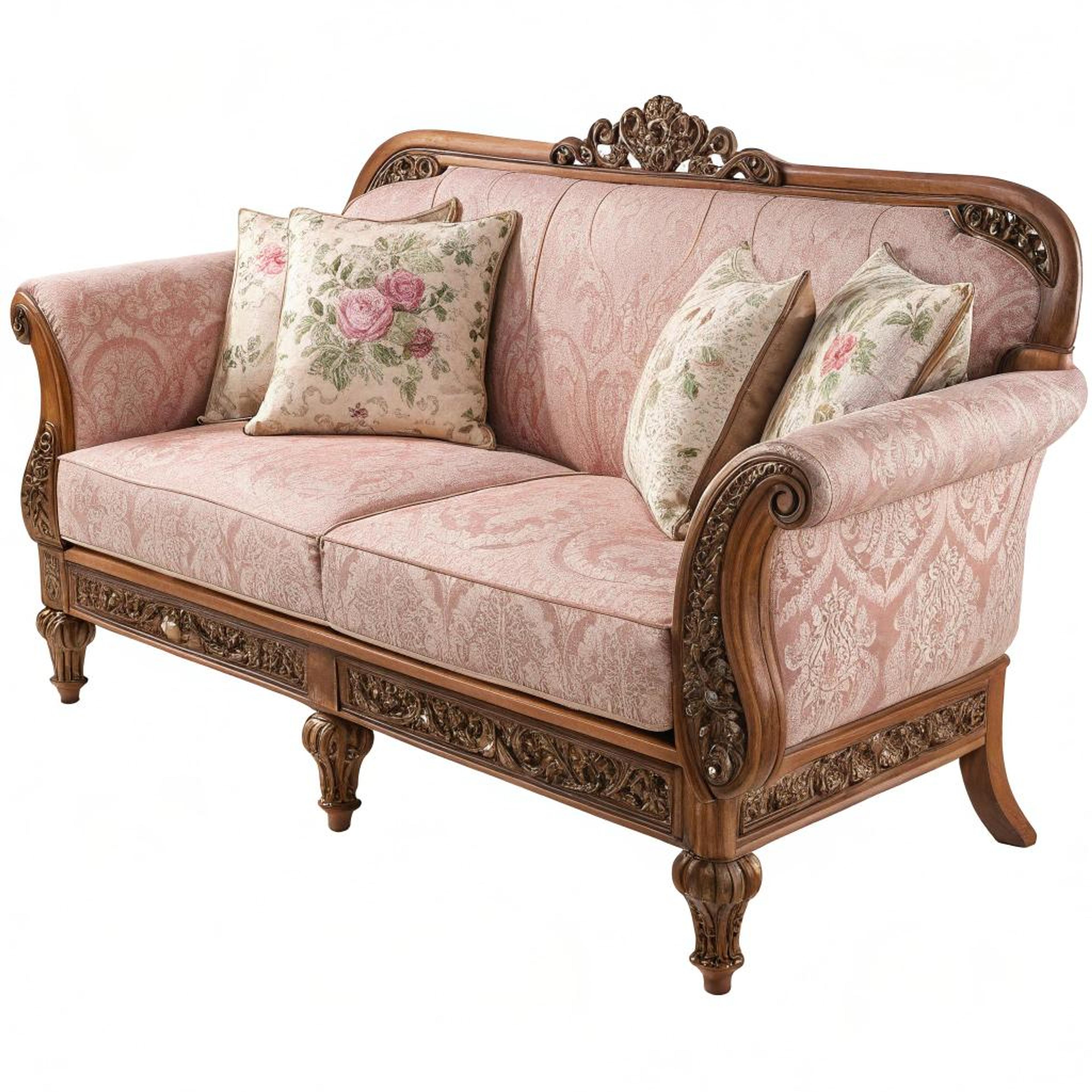 Klassieke details bij zitbank-settee