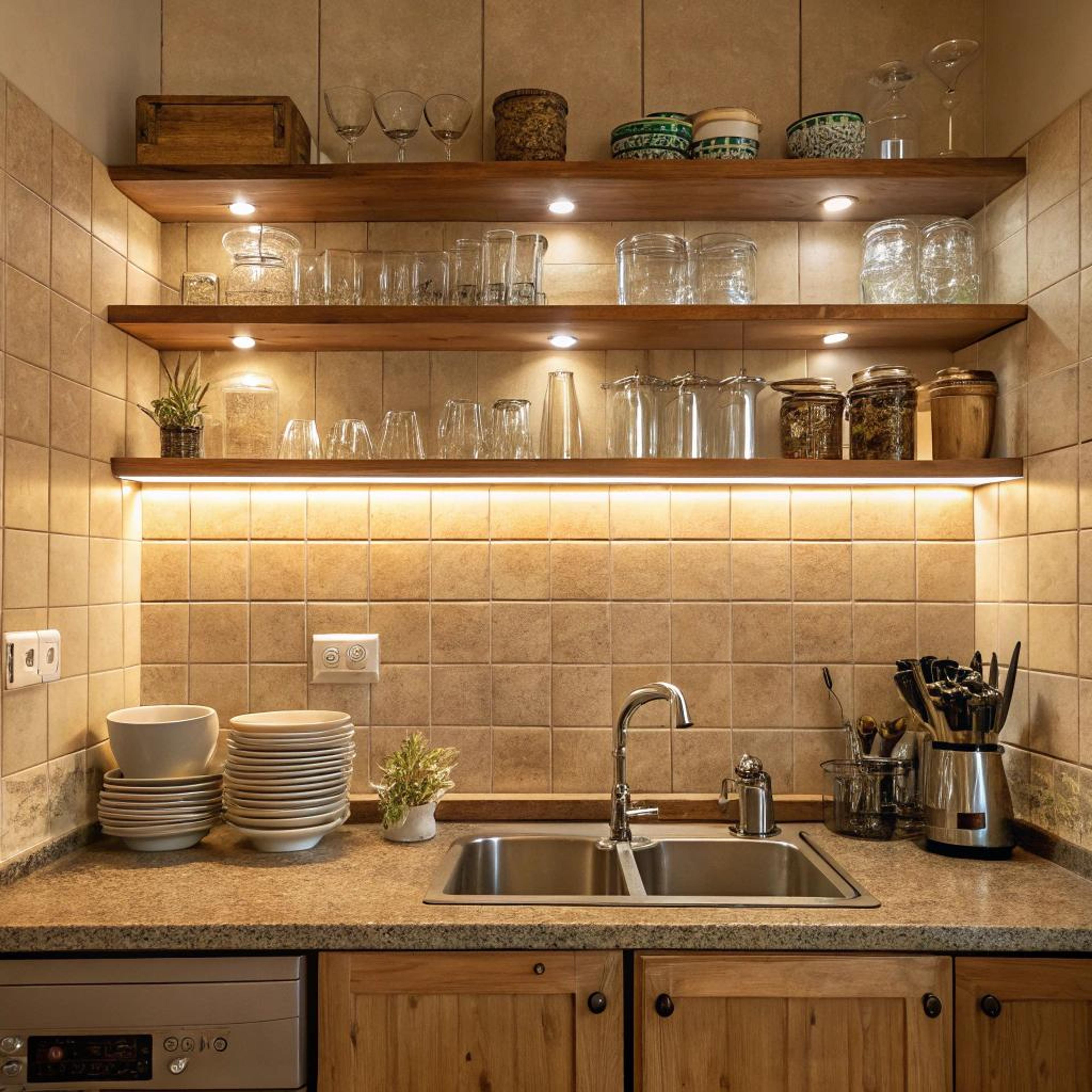 Warme zellige en houten accenten