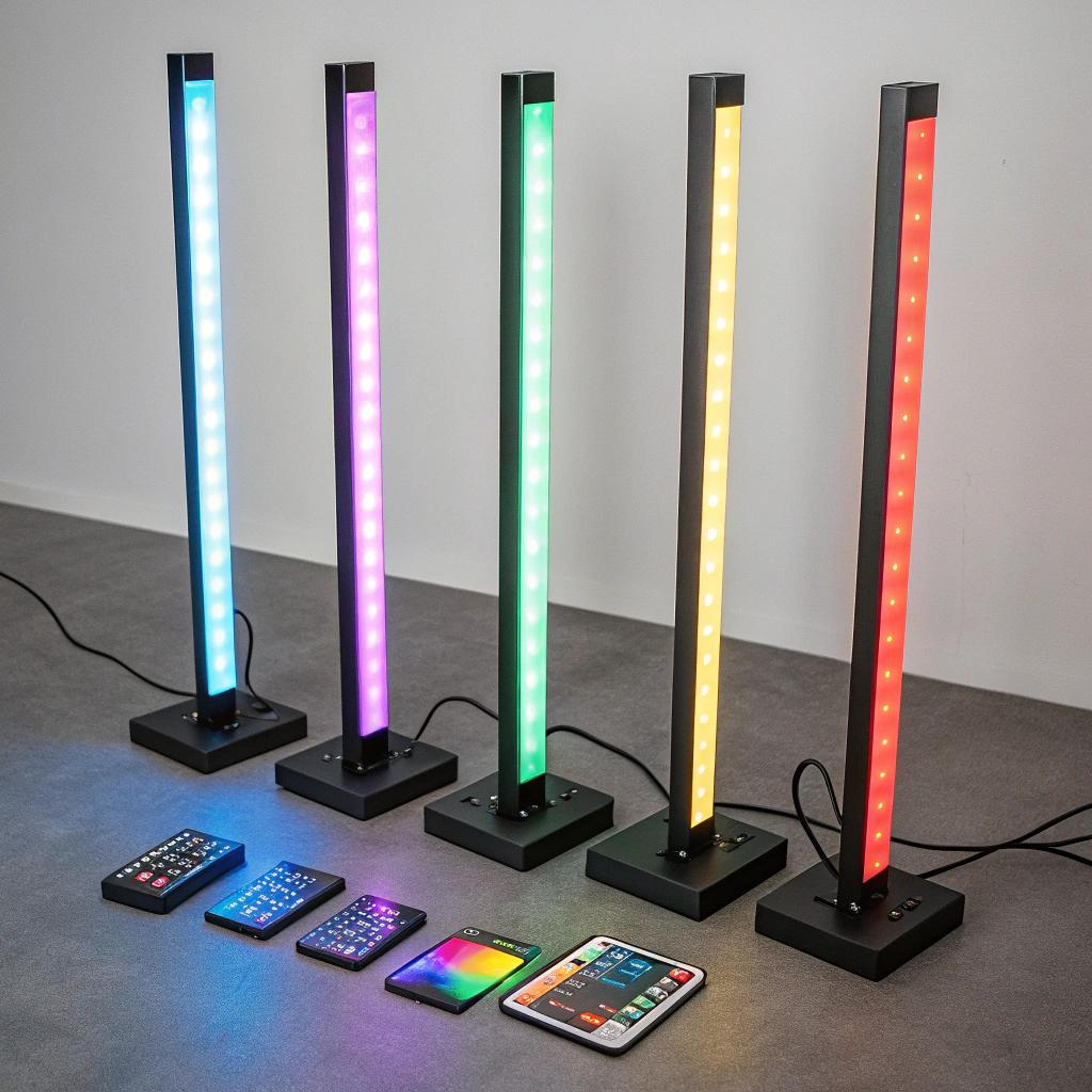 Speelse lichtbalken voor sfeer