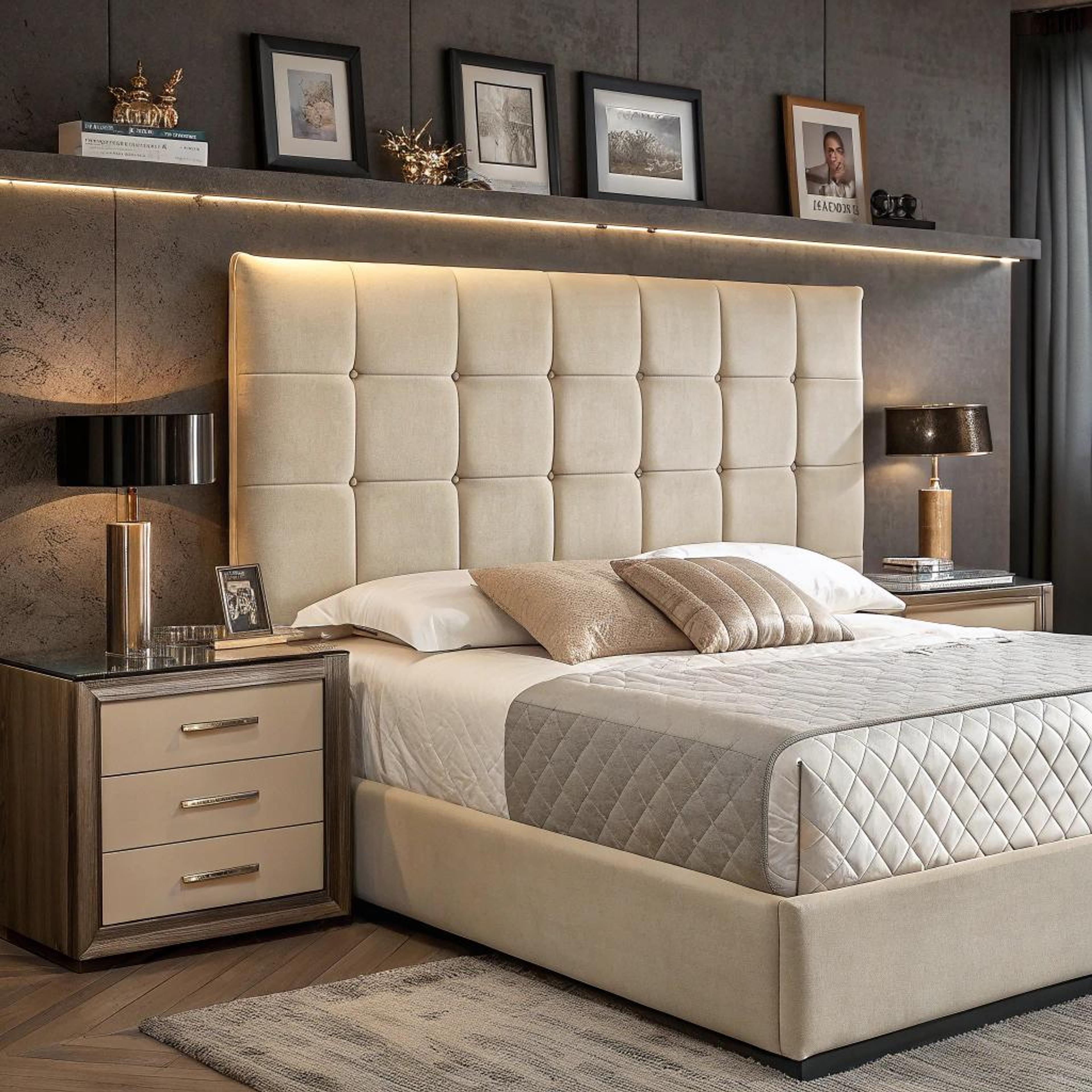Luxe gevoel door tufted hoofdeinde