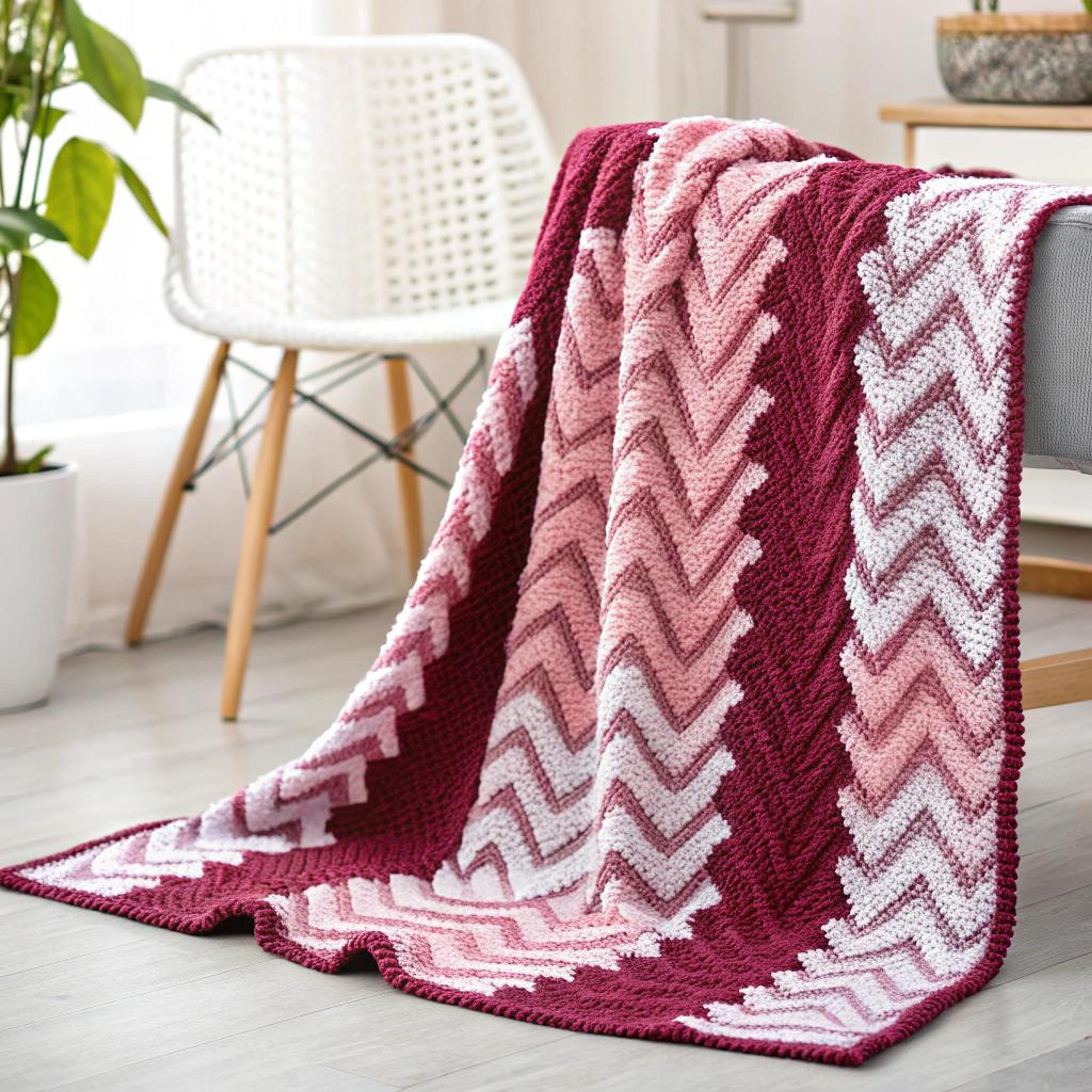 Roze chevron als statement