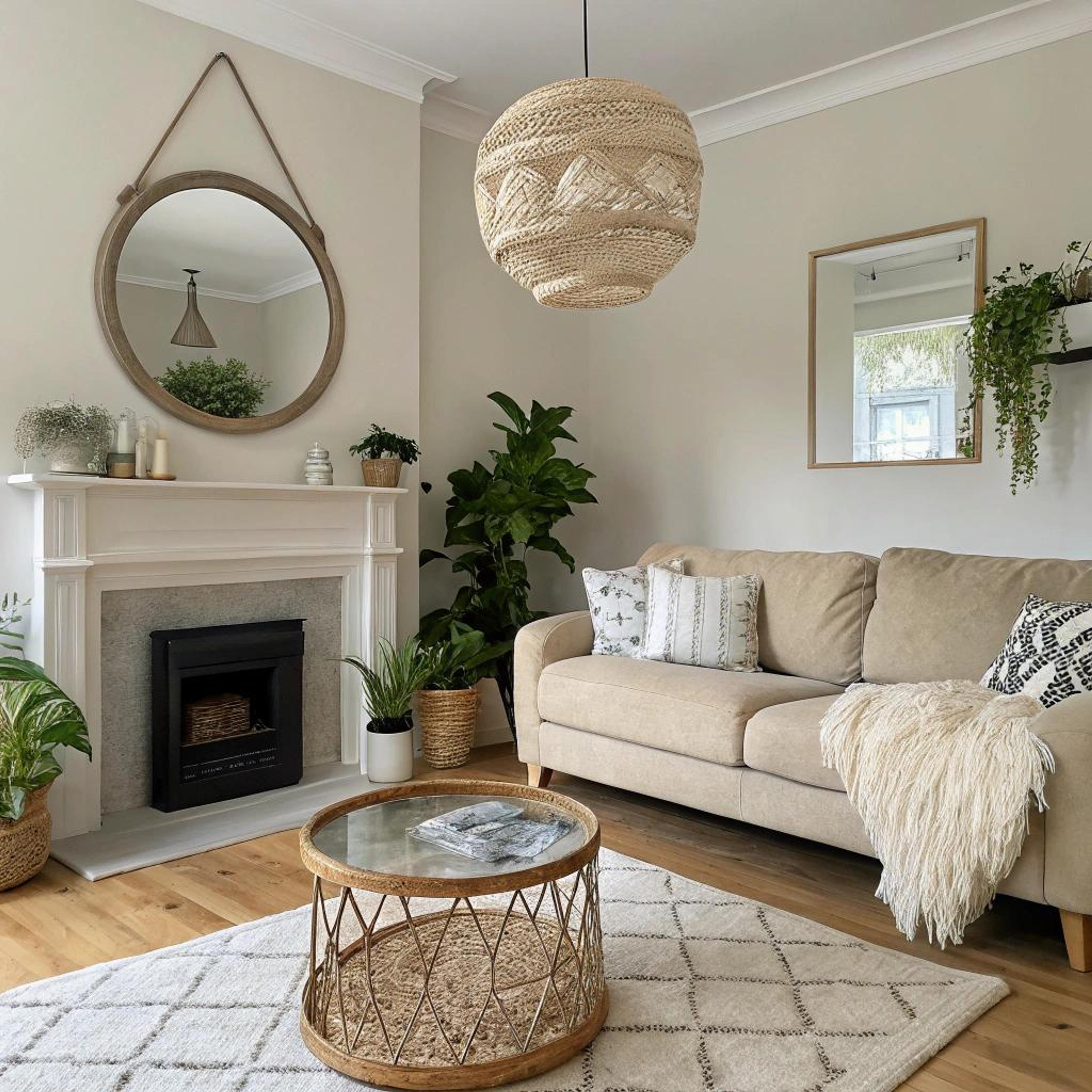 Woven details bij hoekbank