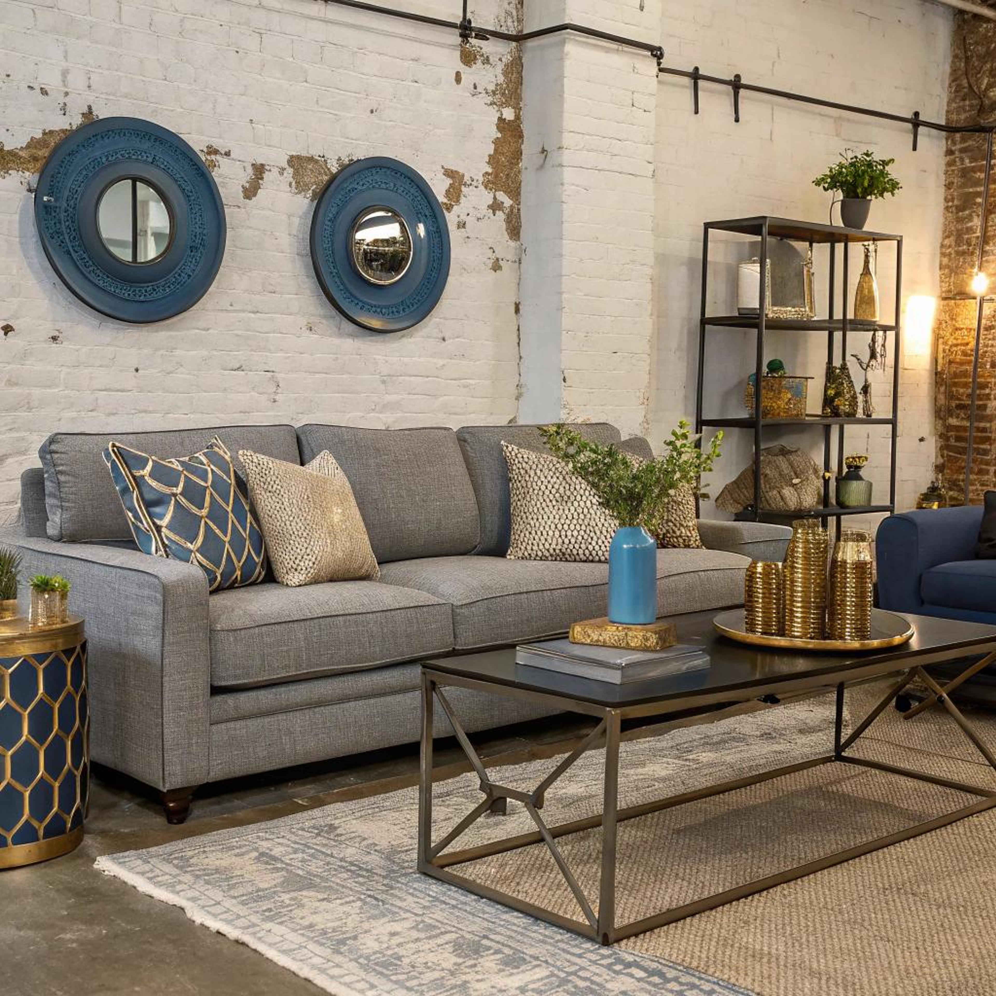 Blauwe accenten voor luxe uitstraling