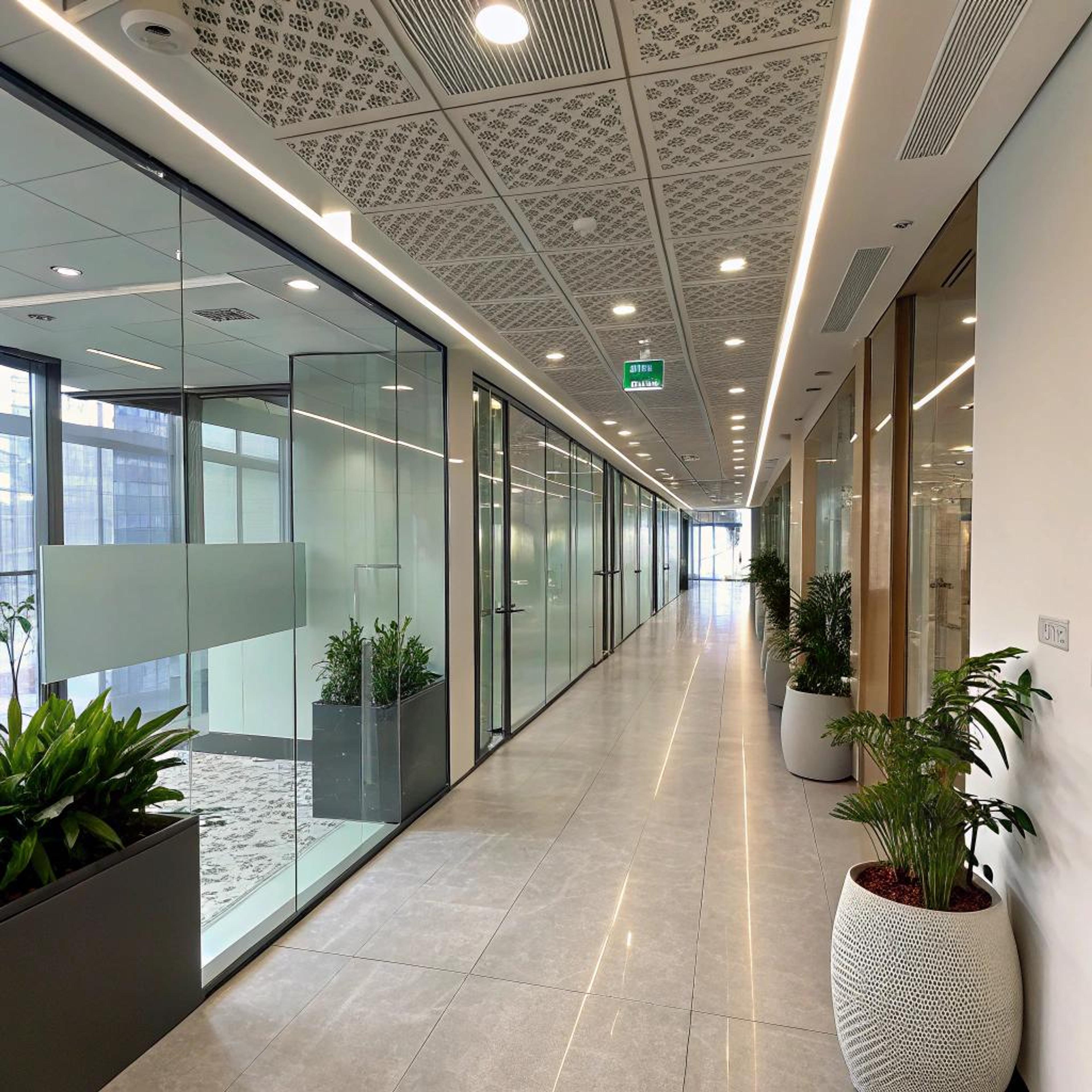 Planten doorbreken strakke glaslijnen