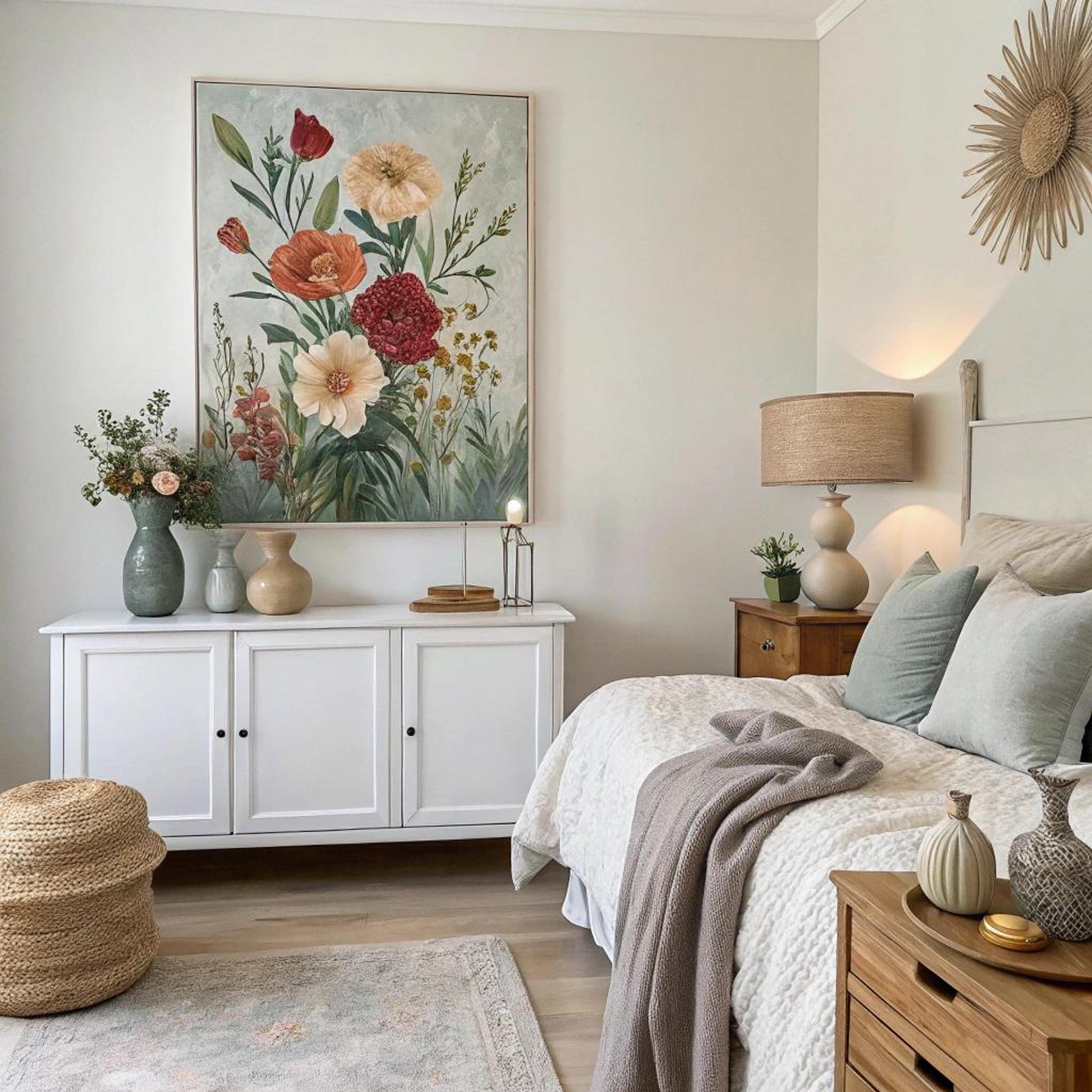 Bloemenschilderij als sfeermaker