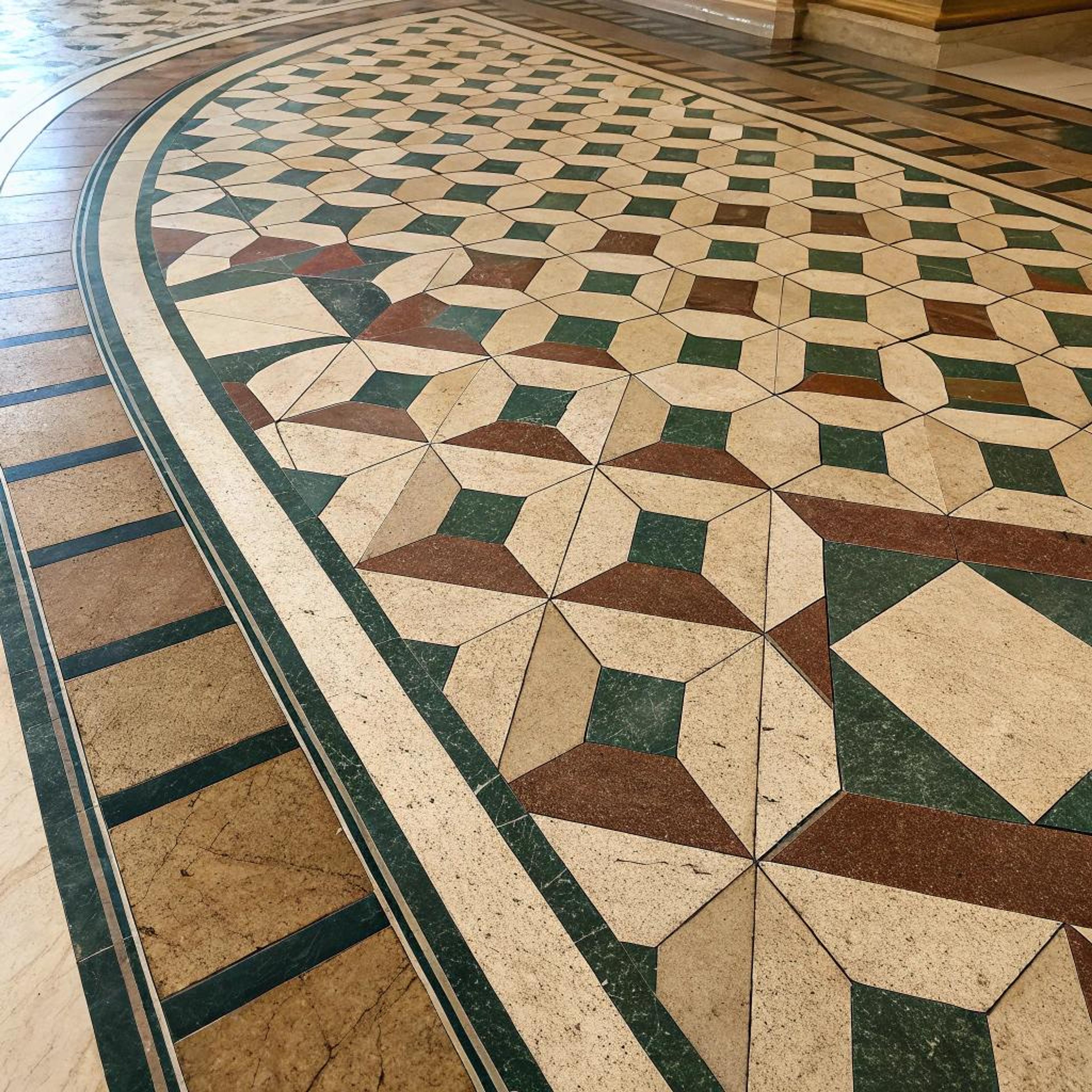 Vloerpatroon met aardetinten