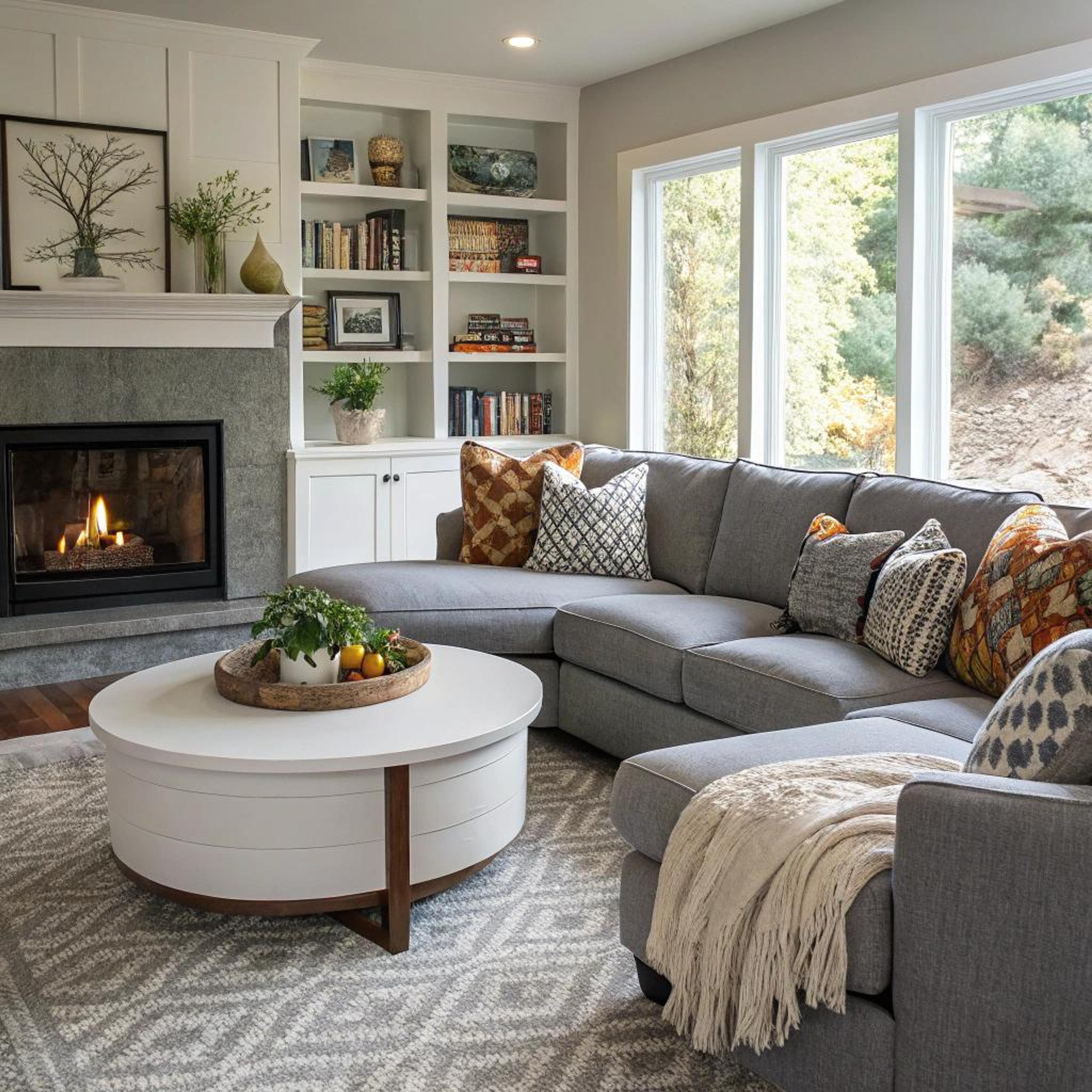 Speelhoek bij de open haard