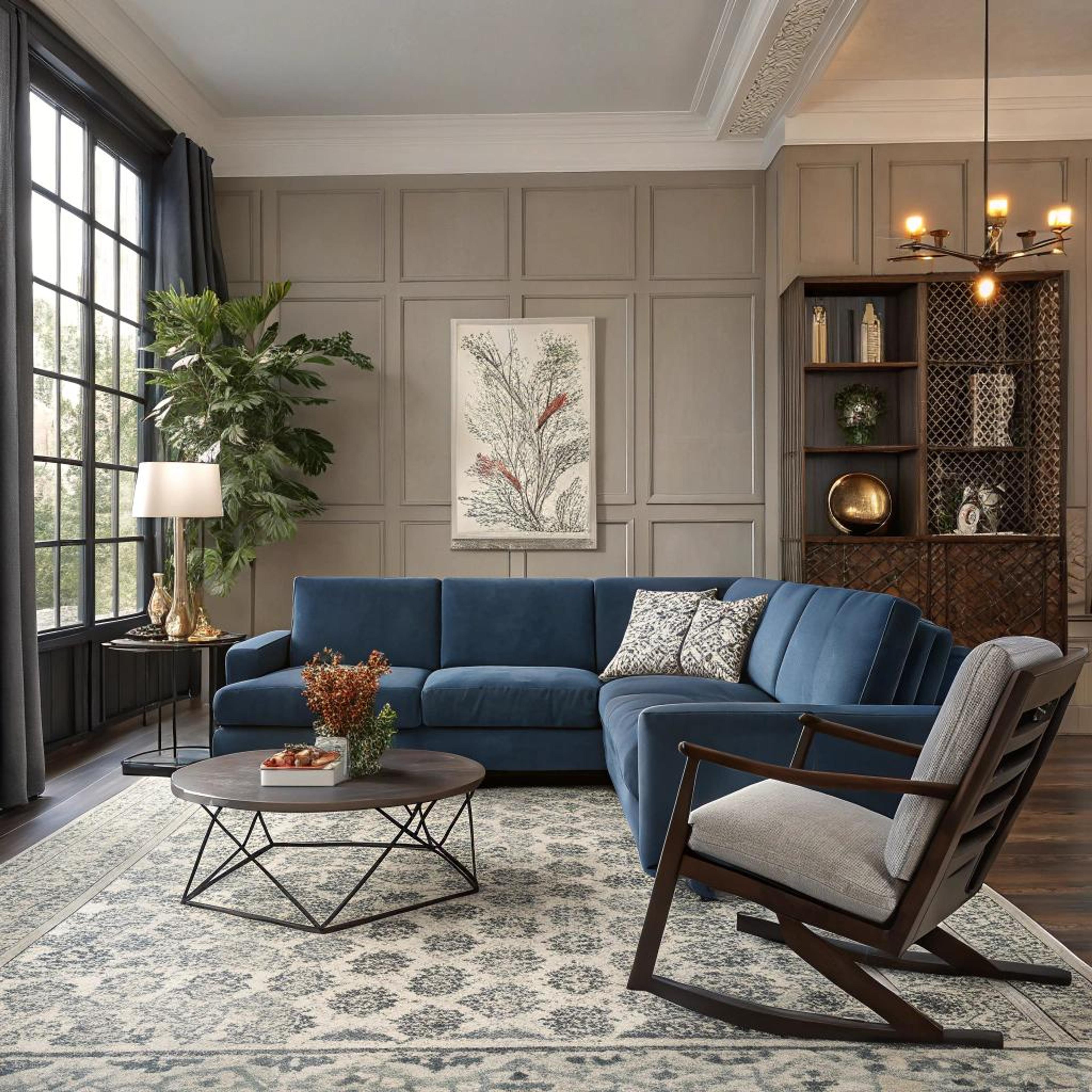 Diepe tinten met sierlijsten