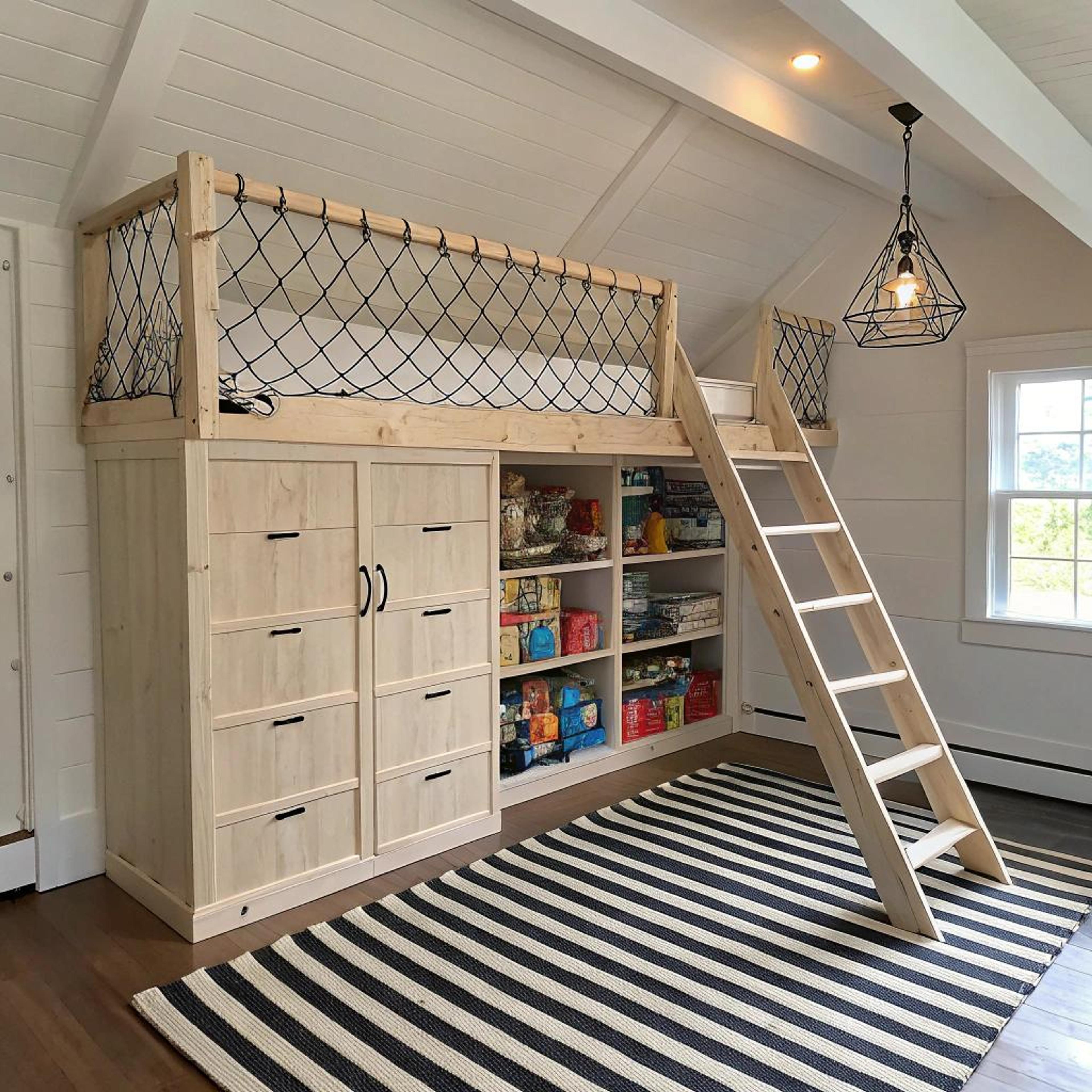 Loftbed als speelse eyecatcher