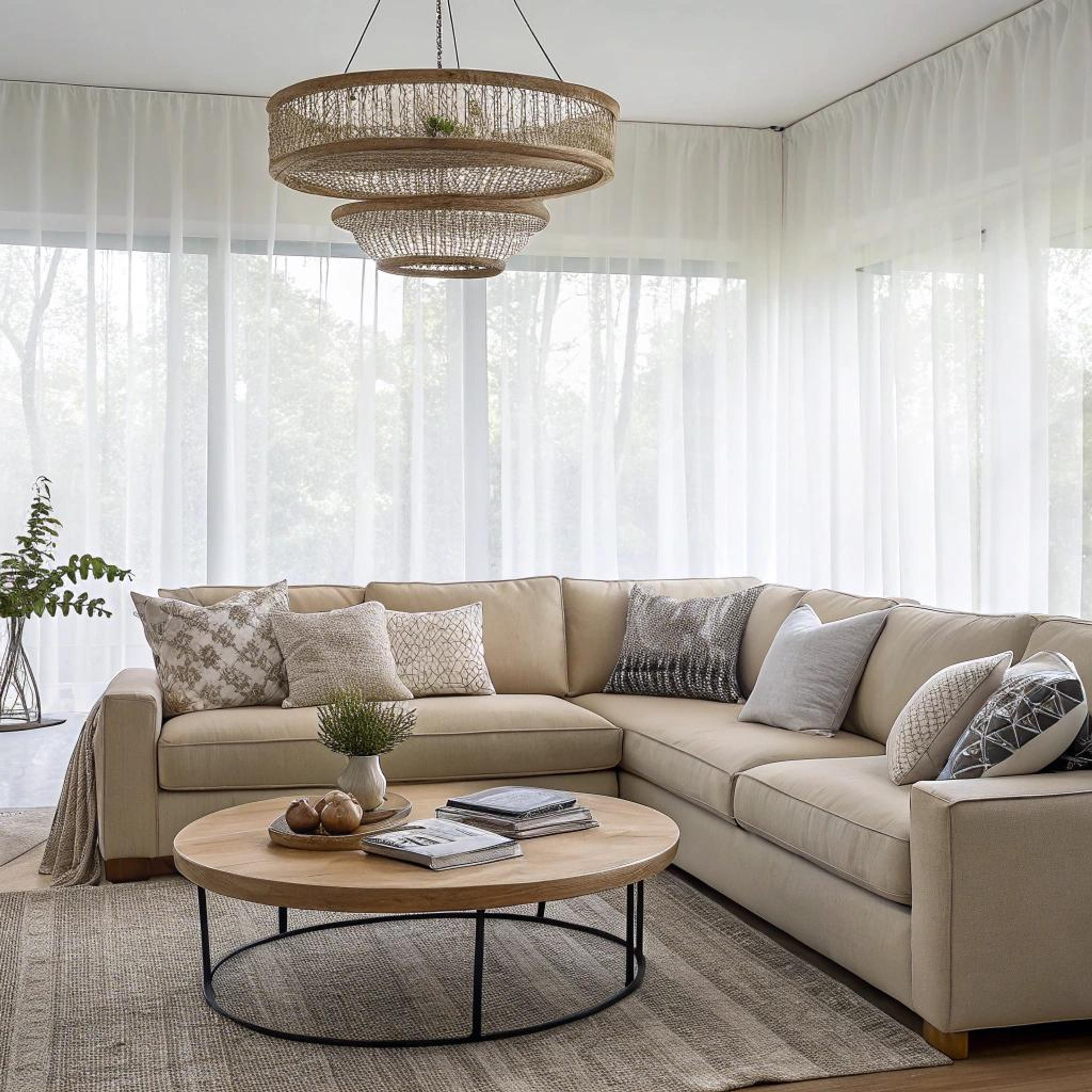 Neutrale basis met herfstaccenten