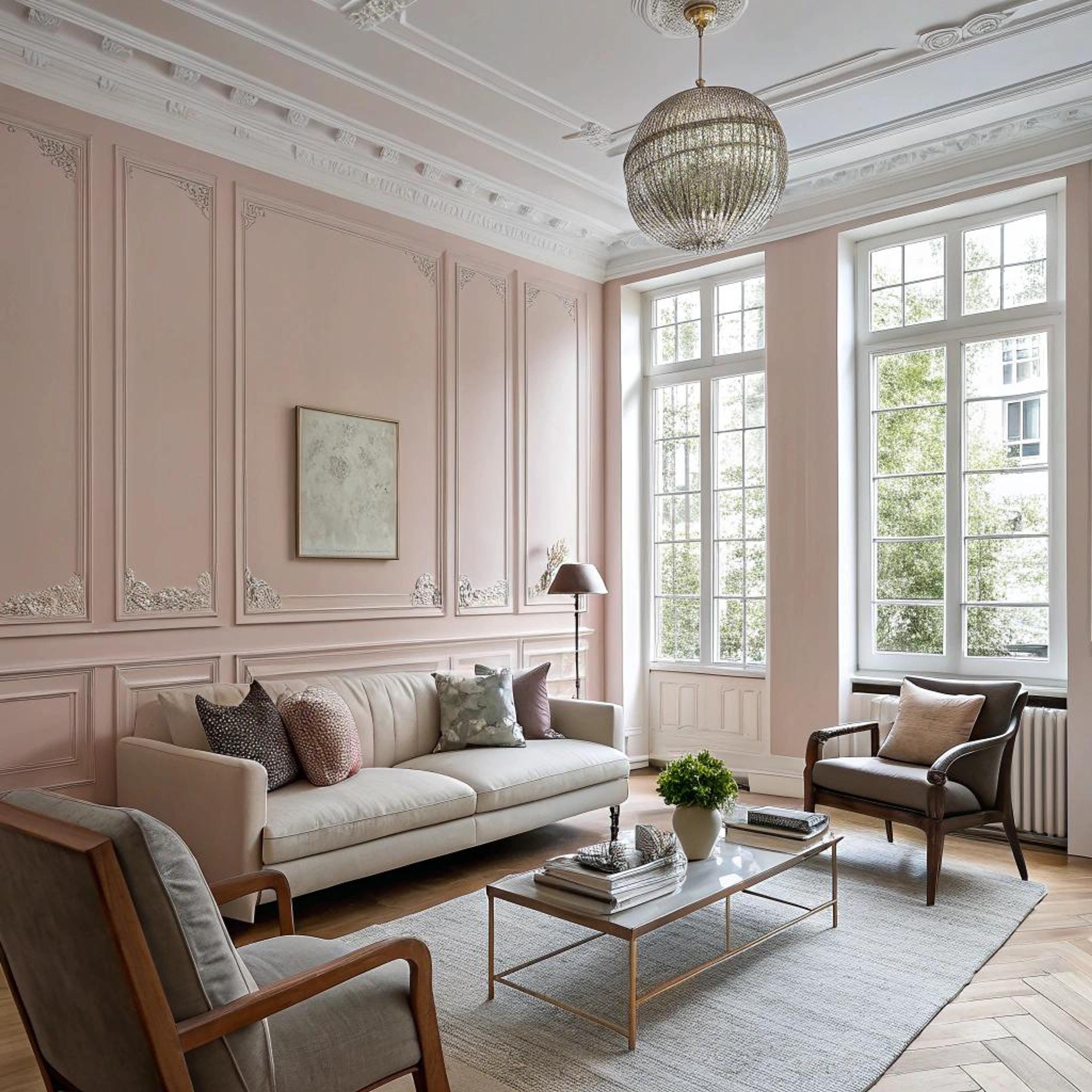 Pastelroze elegantie als basis