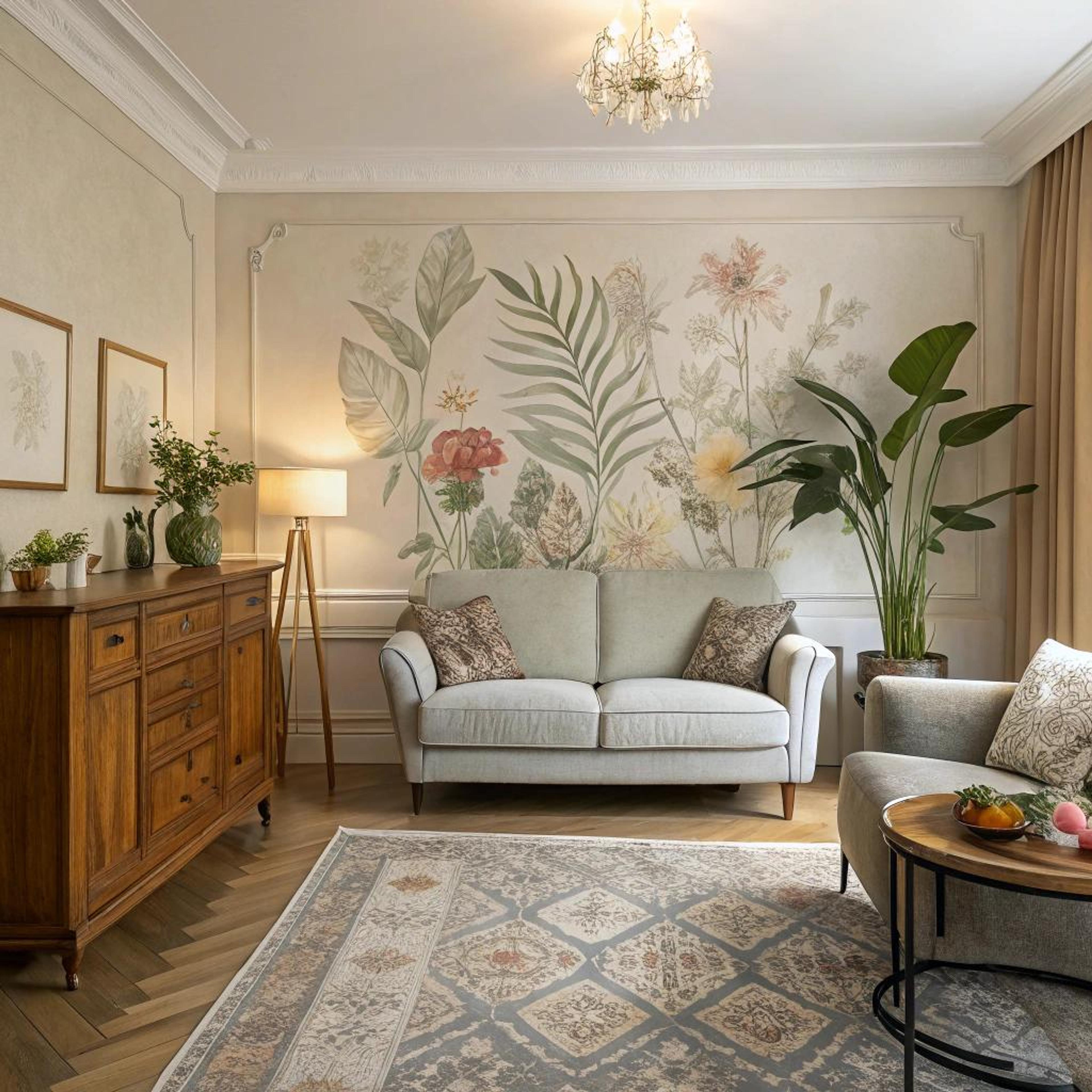 Pastel botanisch als eyecatcher