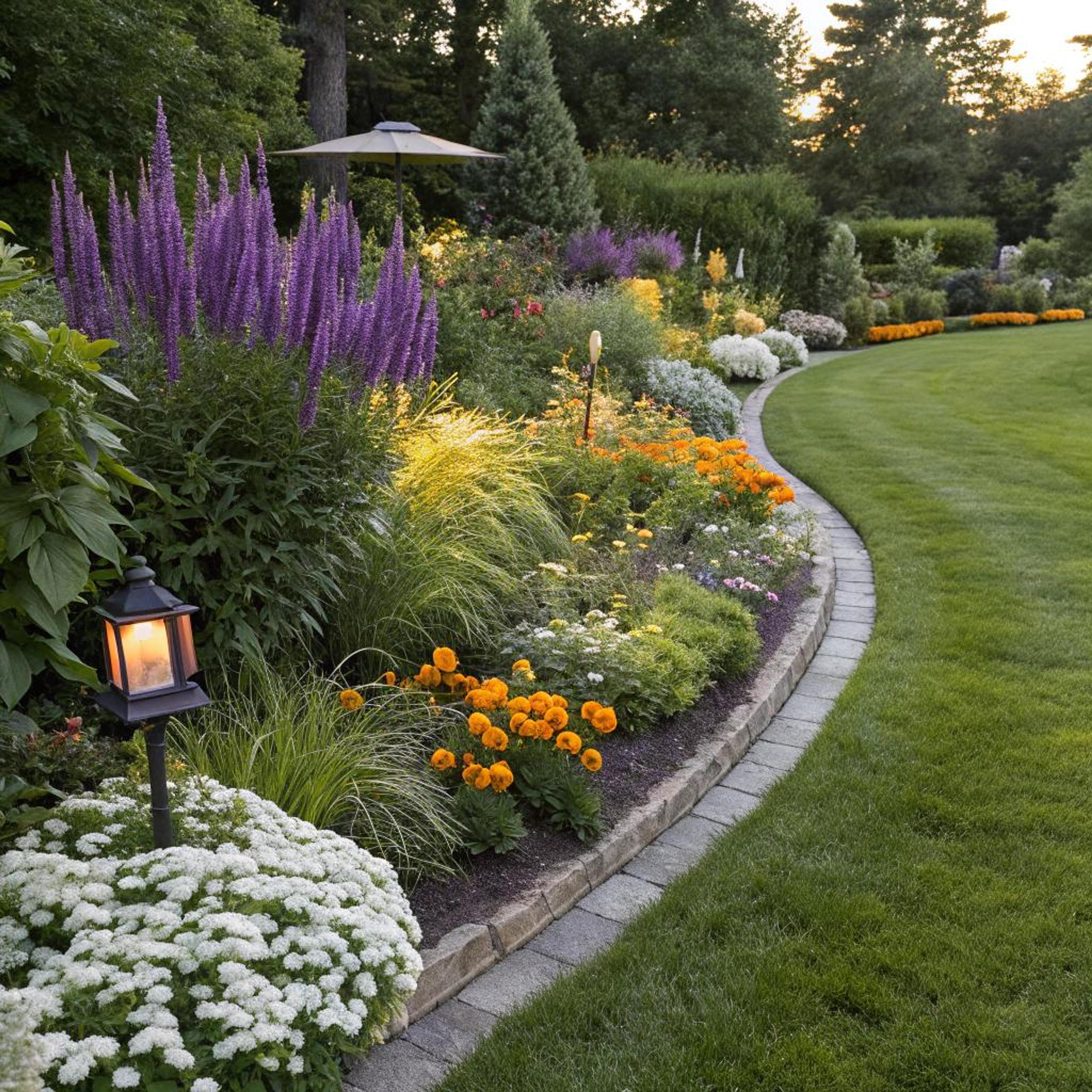 Kleurenpracht met hoge bloemen