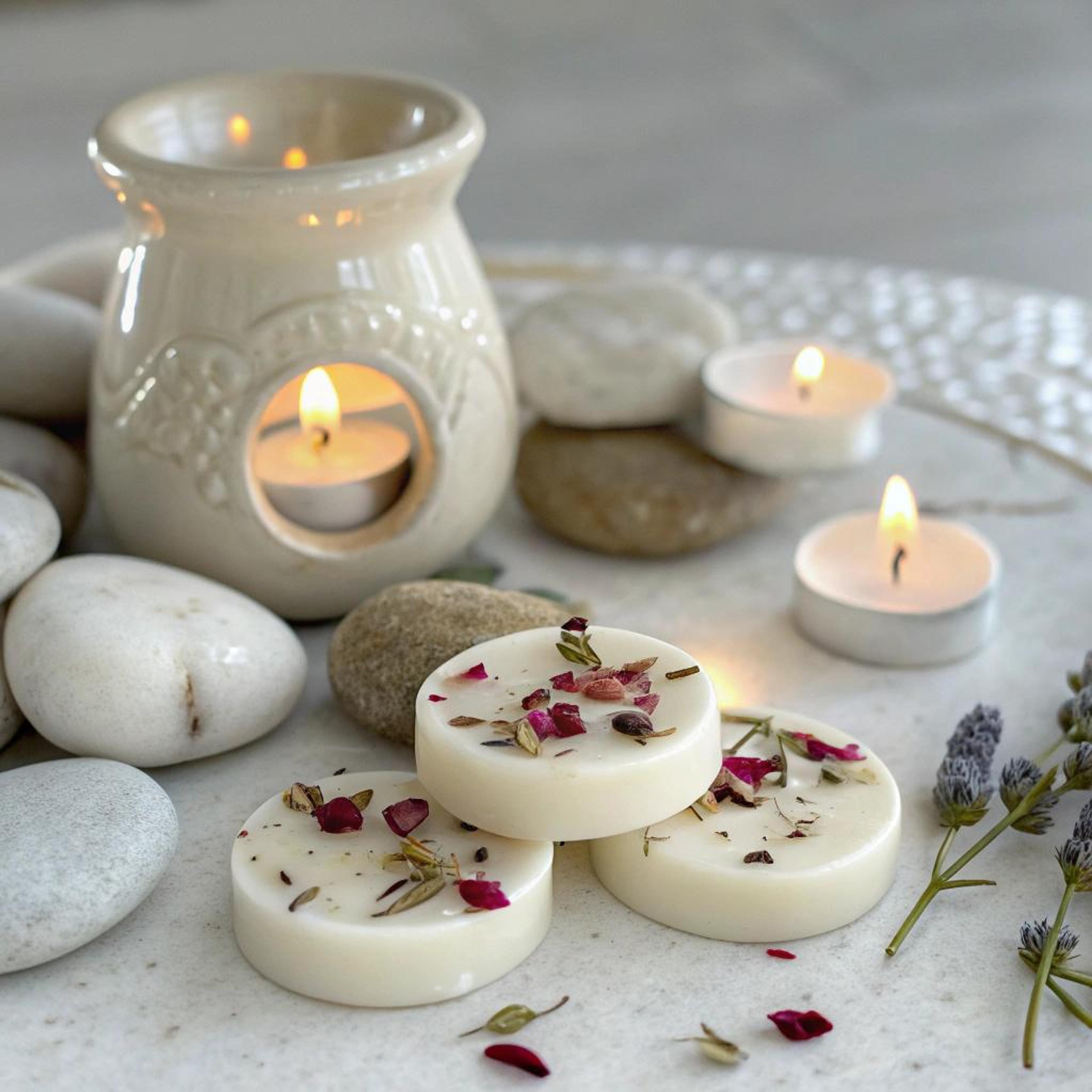 Oliebrander met rustgevende waxmelts