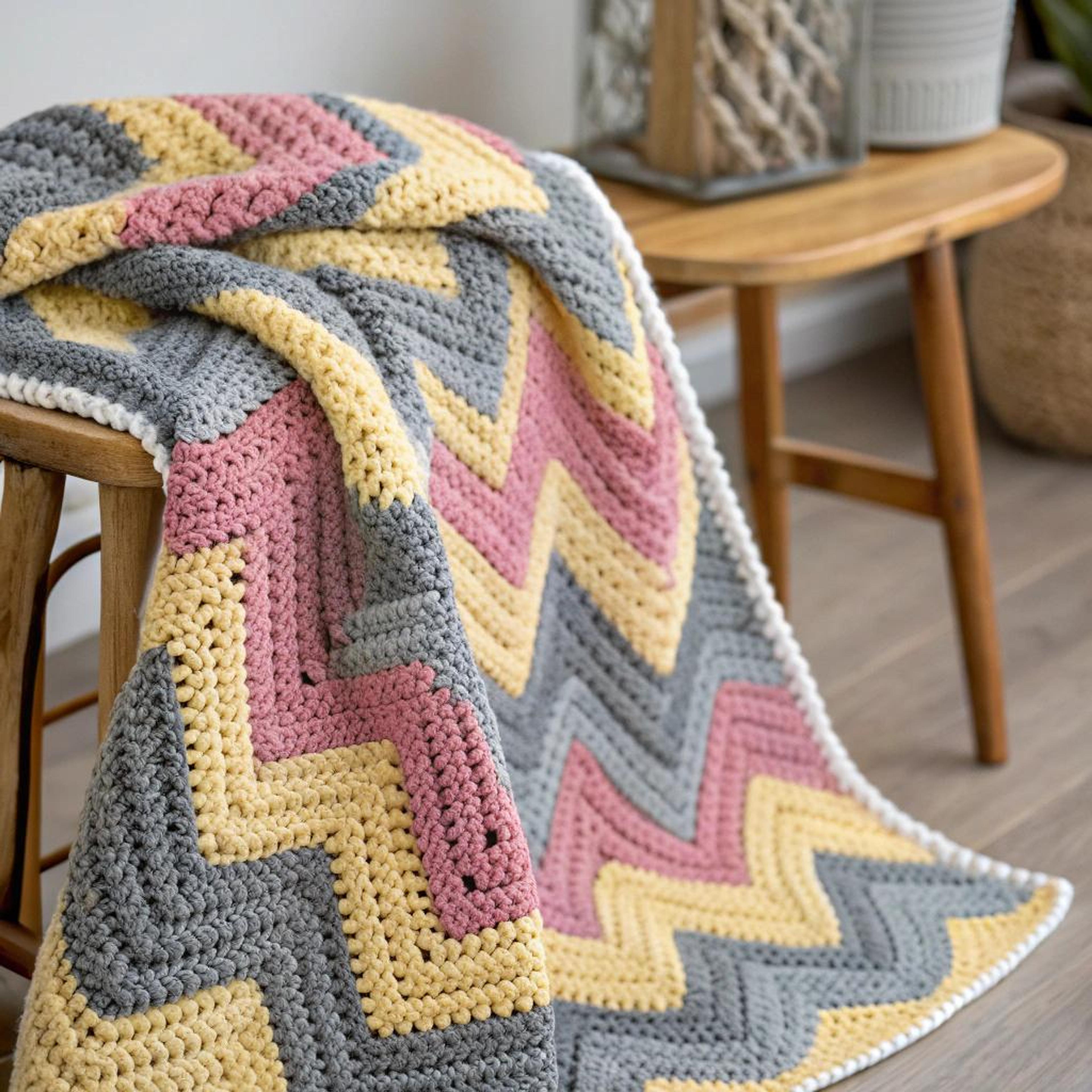 Pastel chevron voor zachtheid