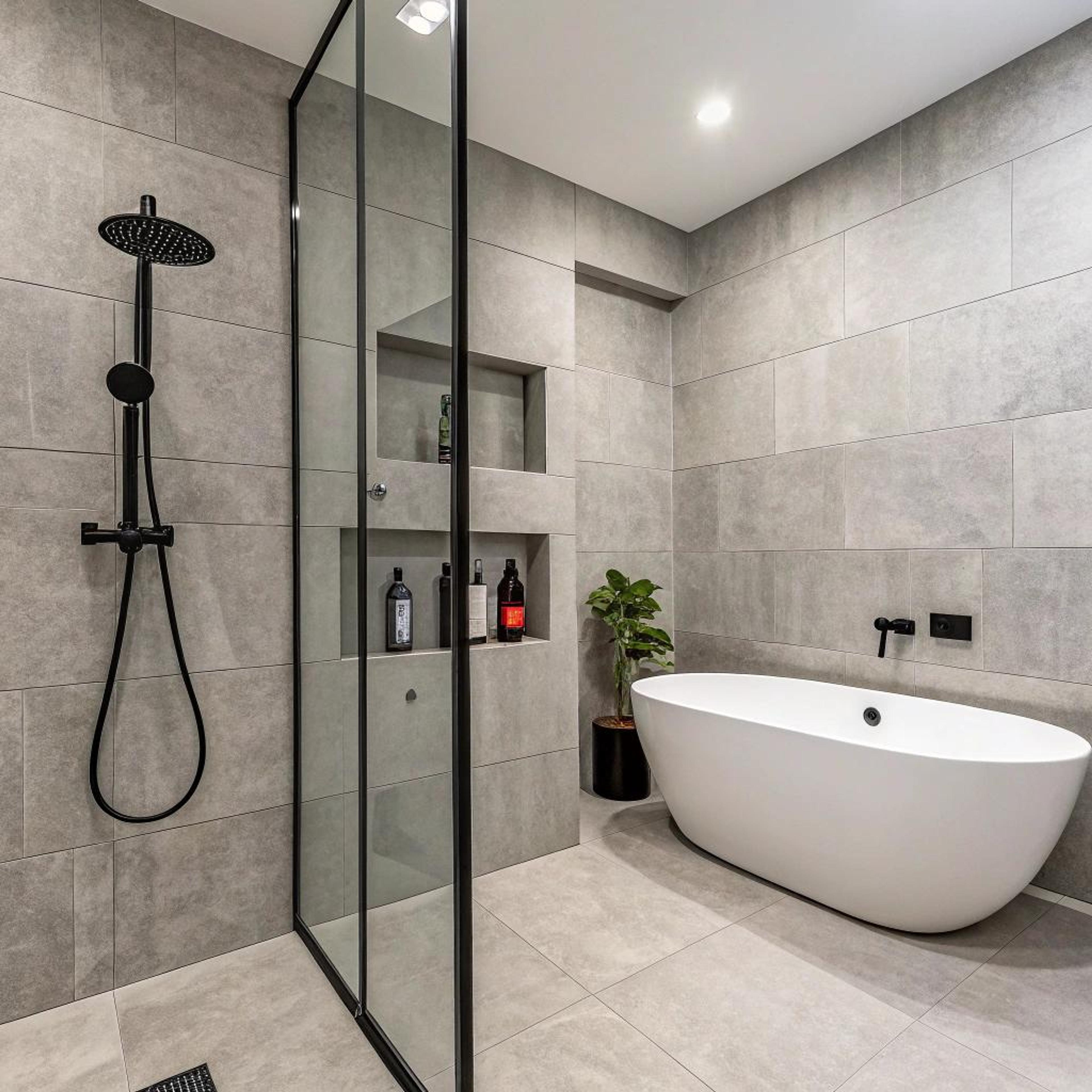 Strakke lijnen in grijstinten