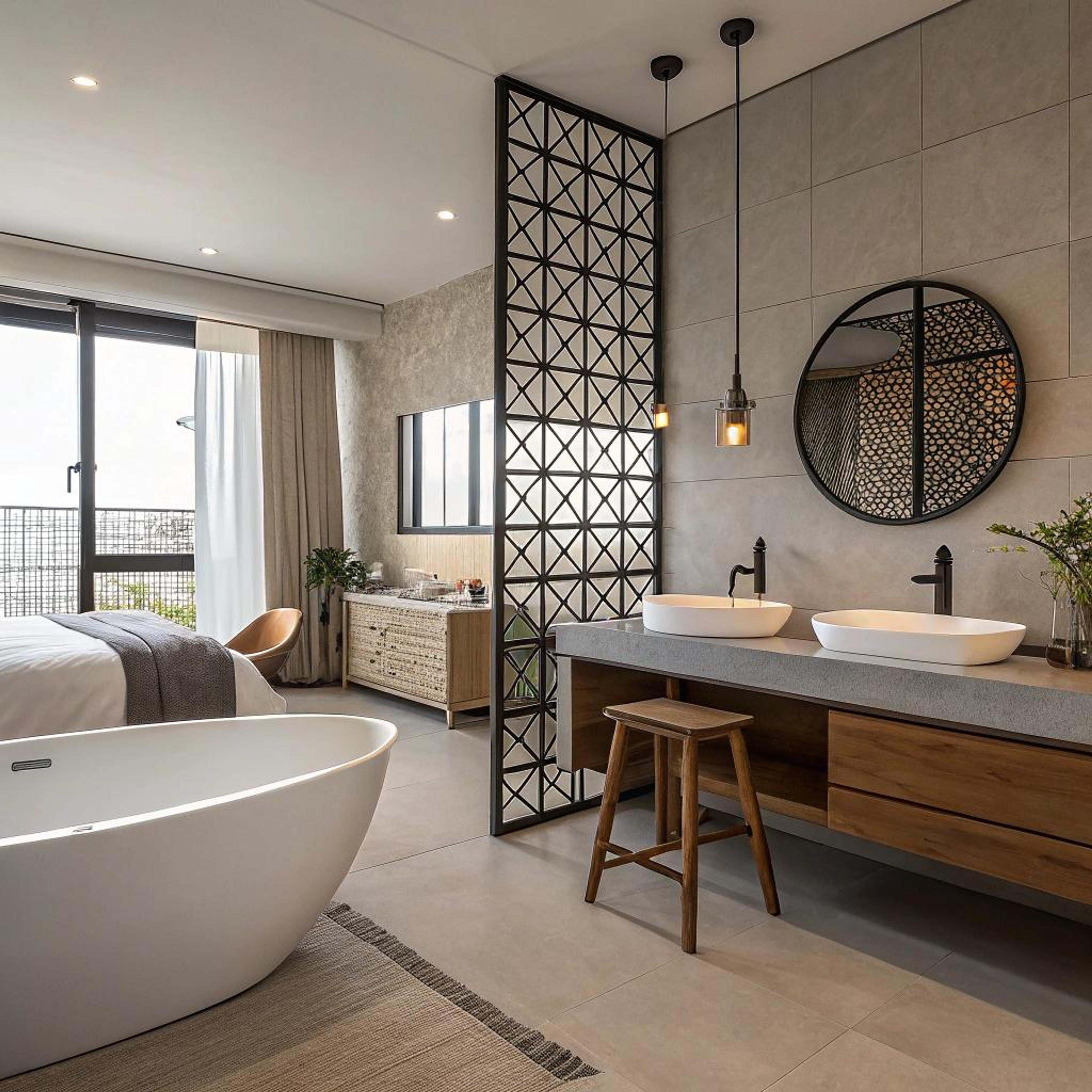 Zwart wandpaneel als eyecatcher