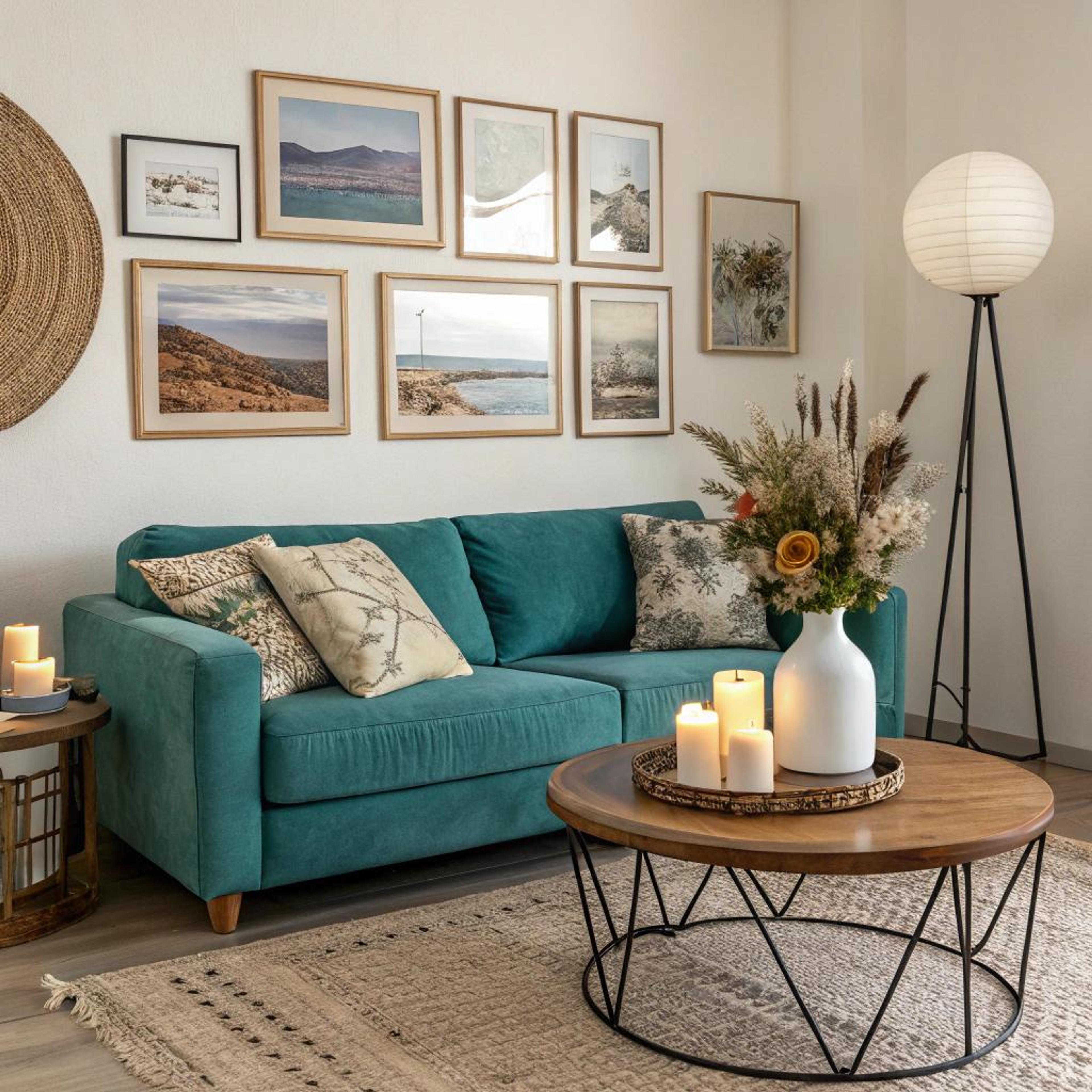 Botanische en landschapsprints gecombineerd