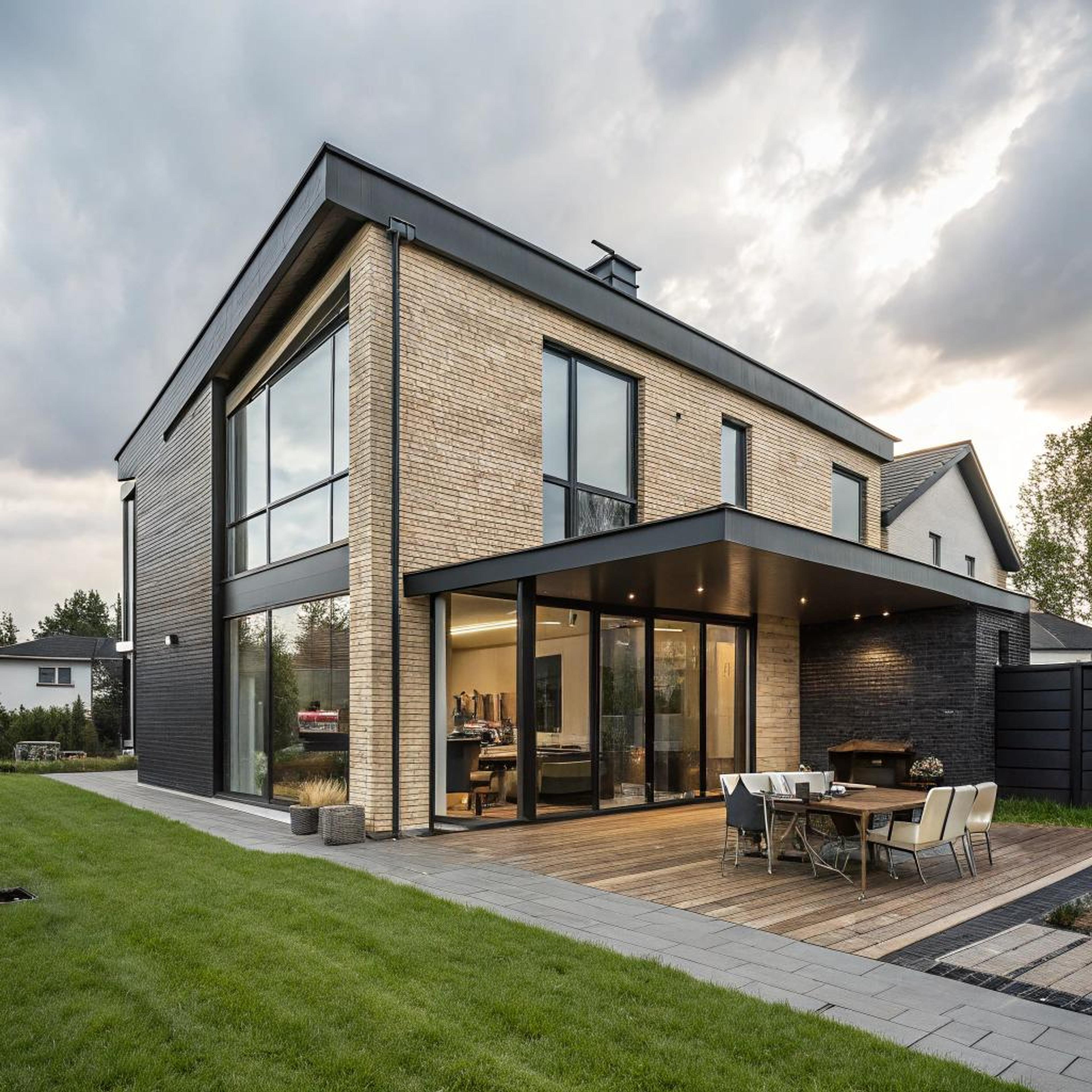 Zithoek met uitzicht op tuin