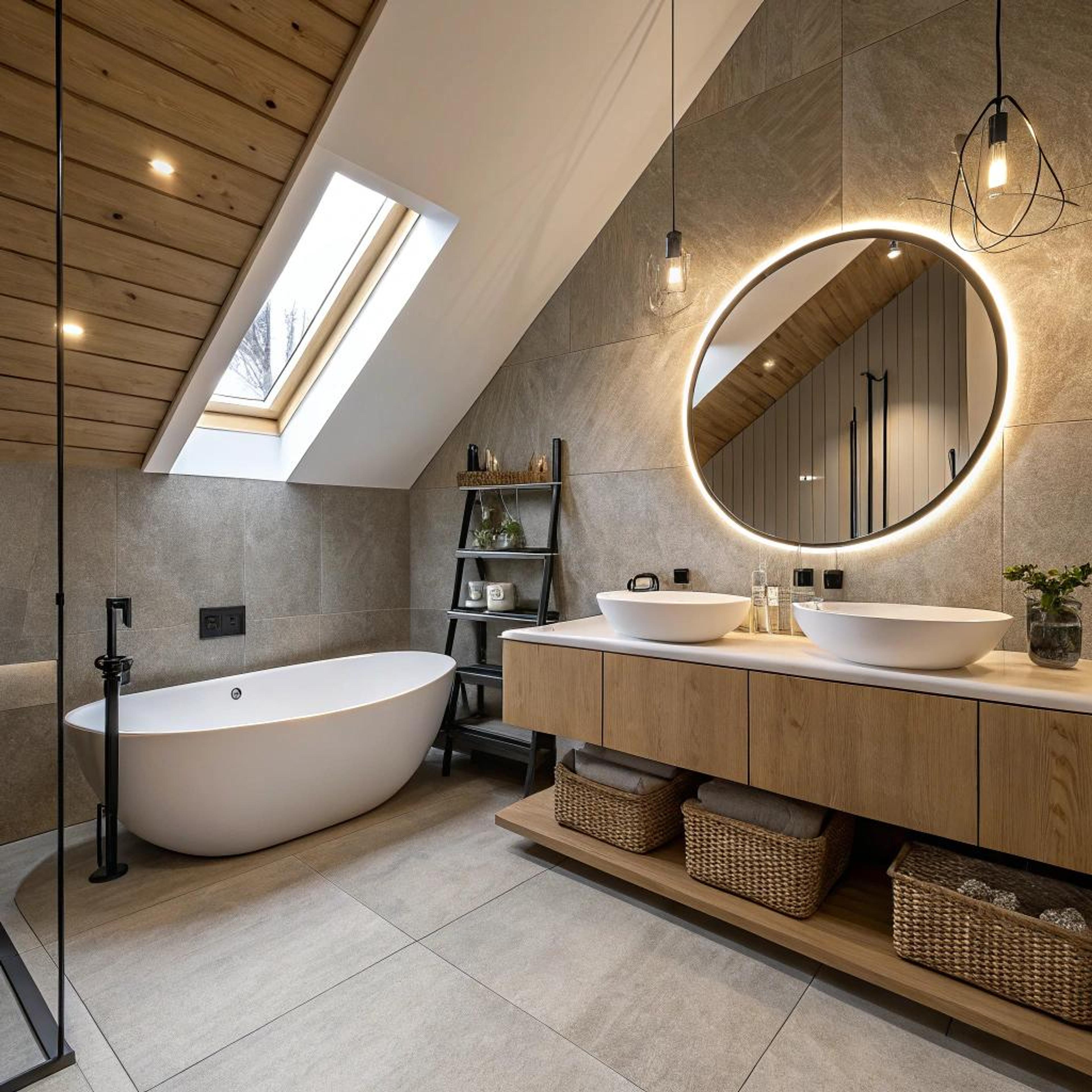 Licht spel met houtaccenten