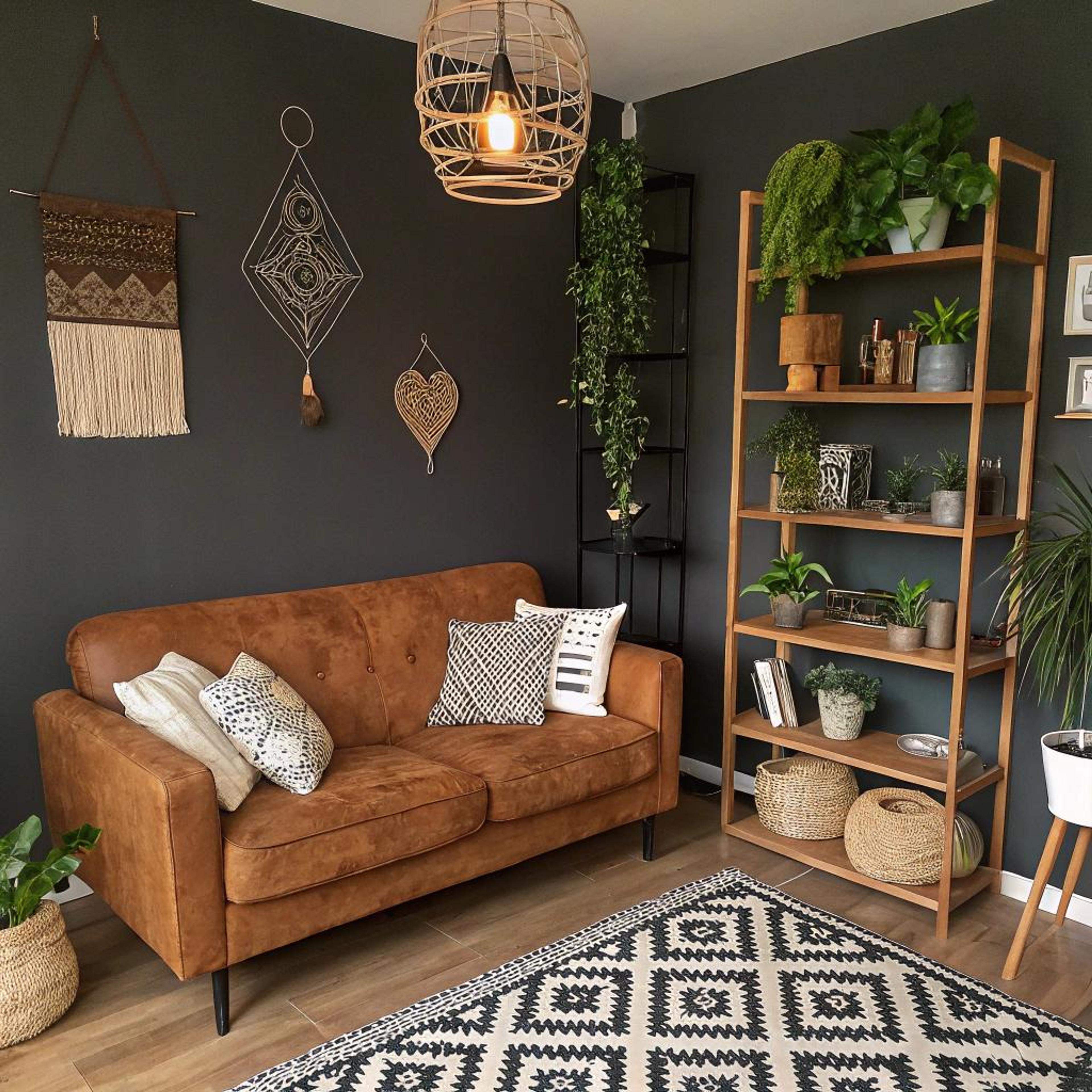 Donkere muur als statement