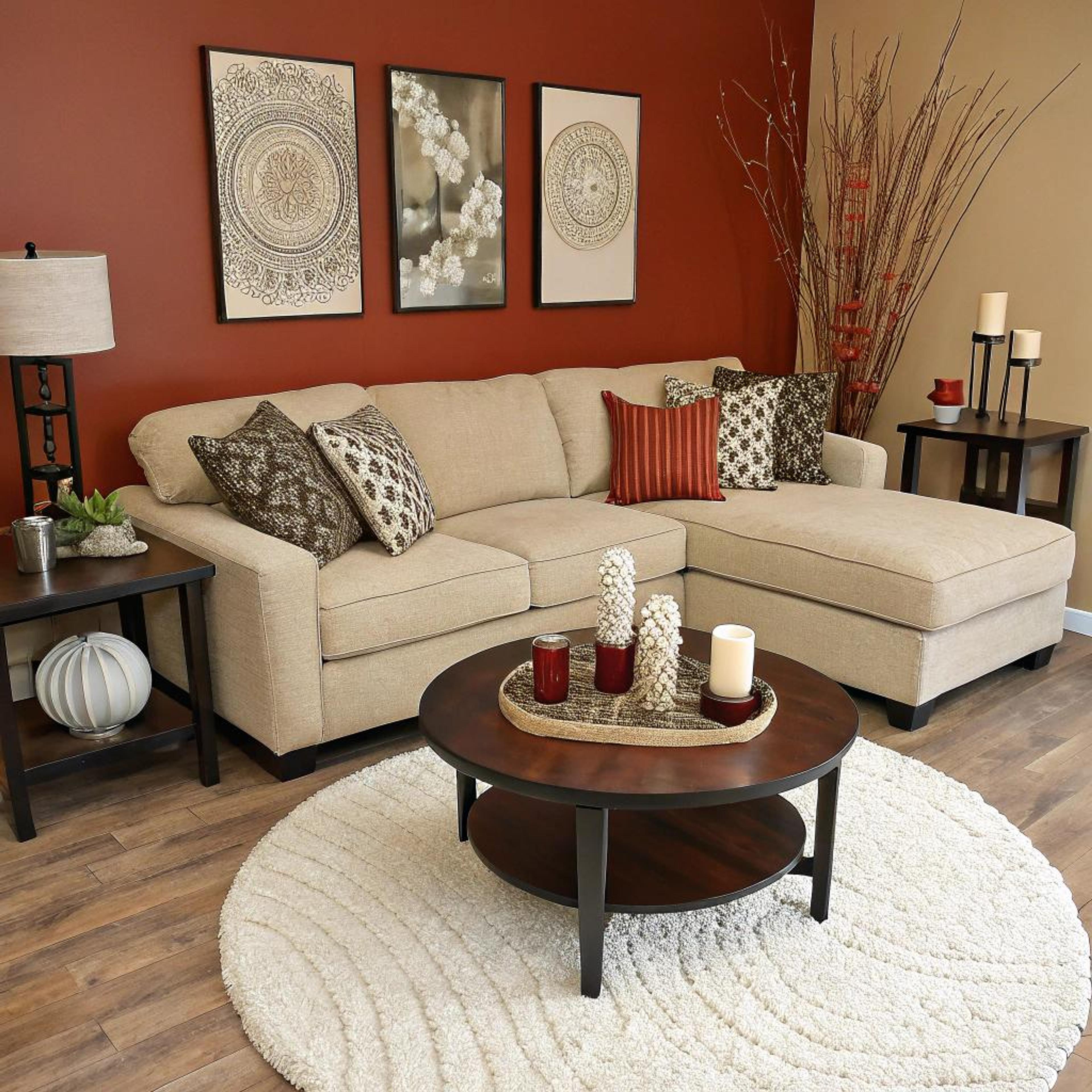 Herfstkleuren met warme accenten