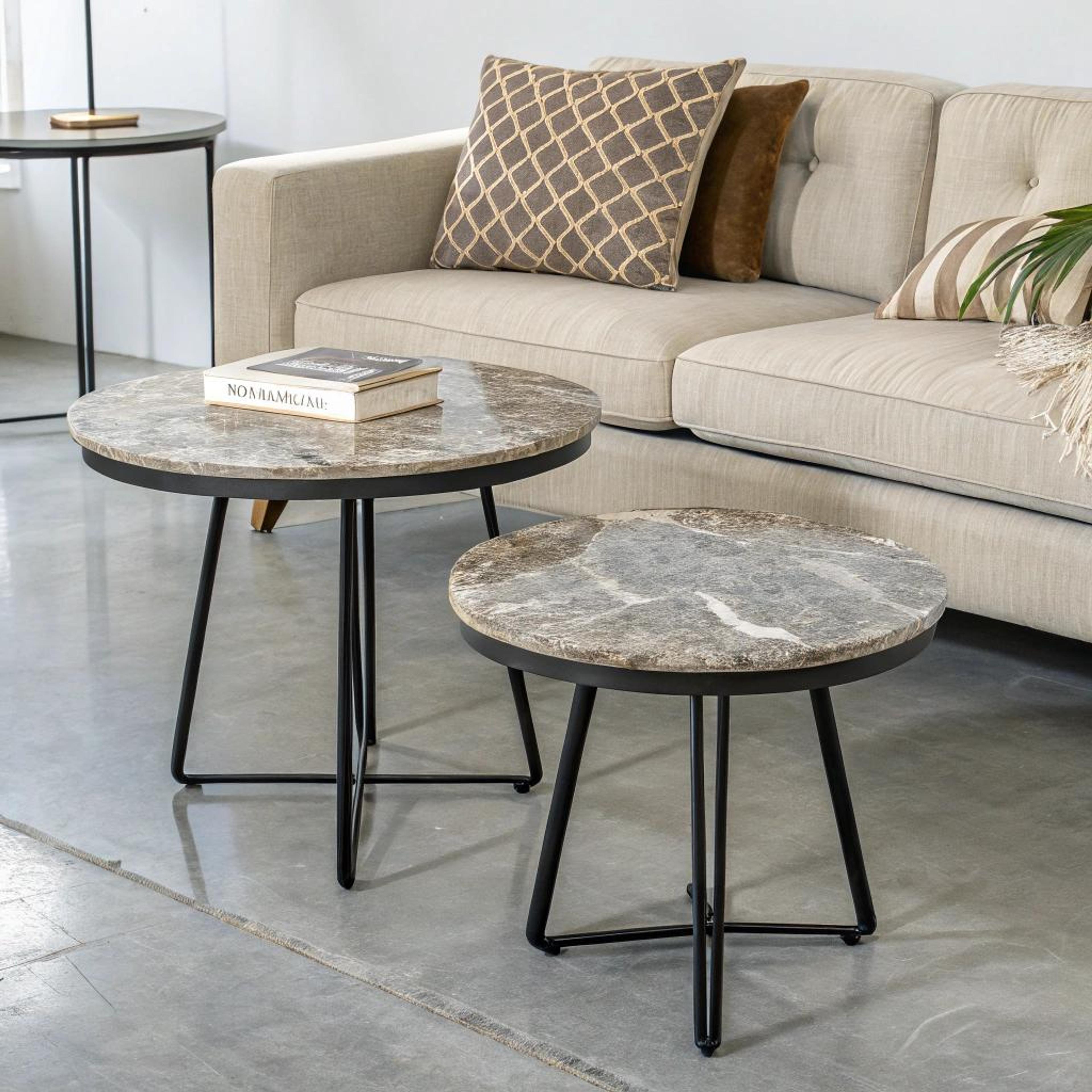 Marmeren bladen met beige