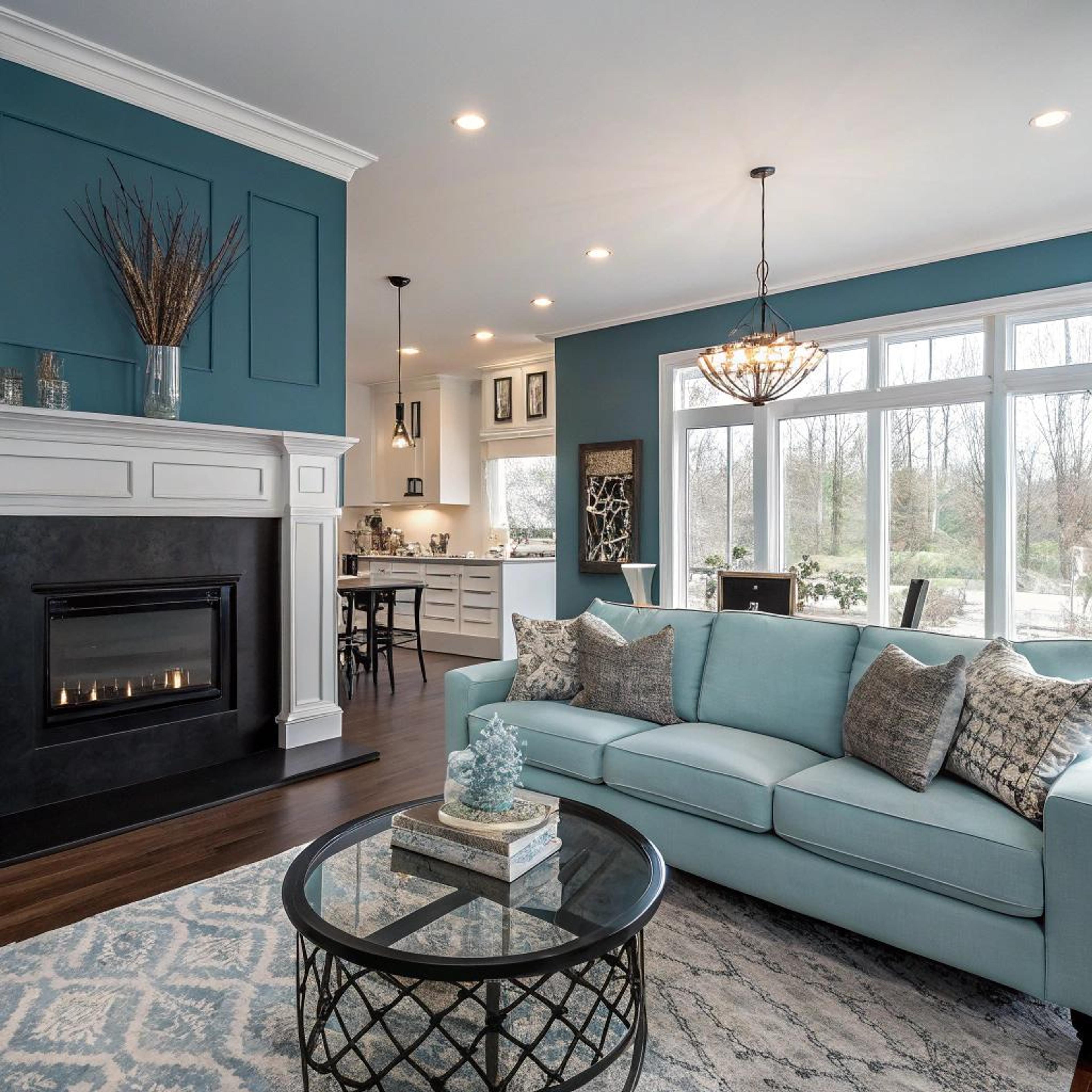 Sereen geheel met sierlijsten