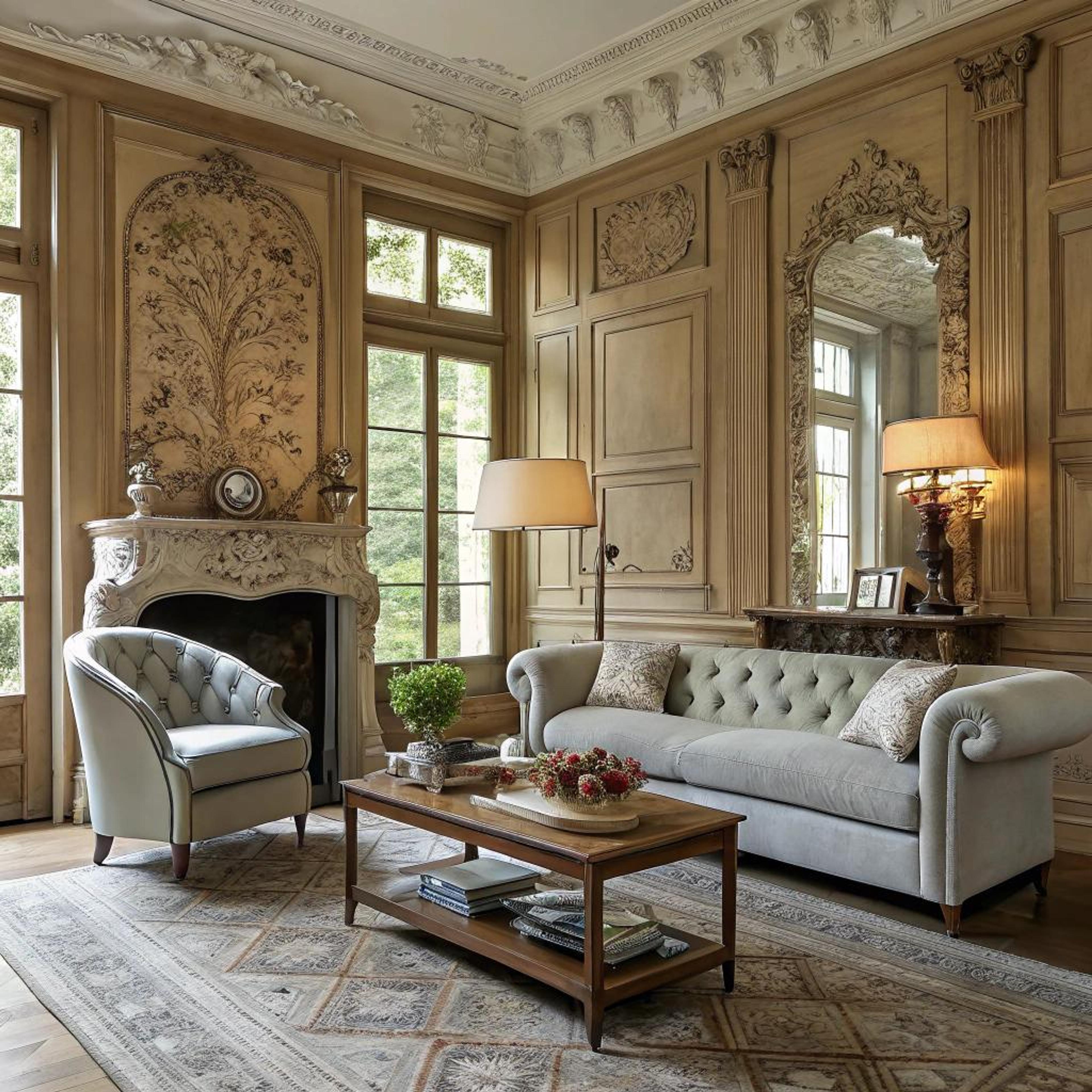 Sierlijke muur met karakter