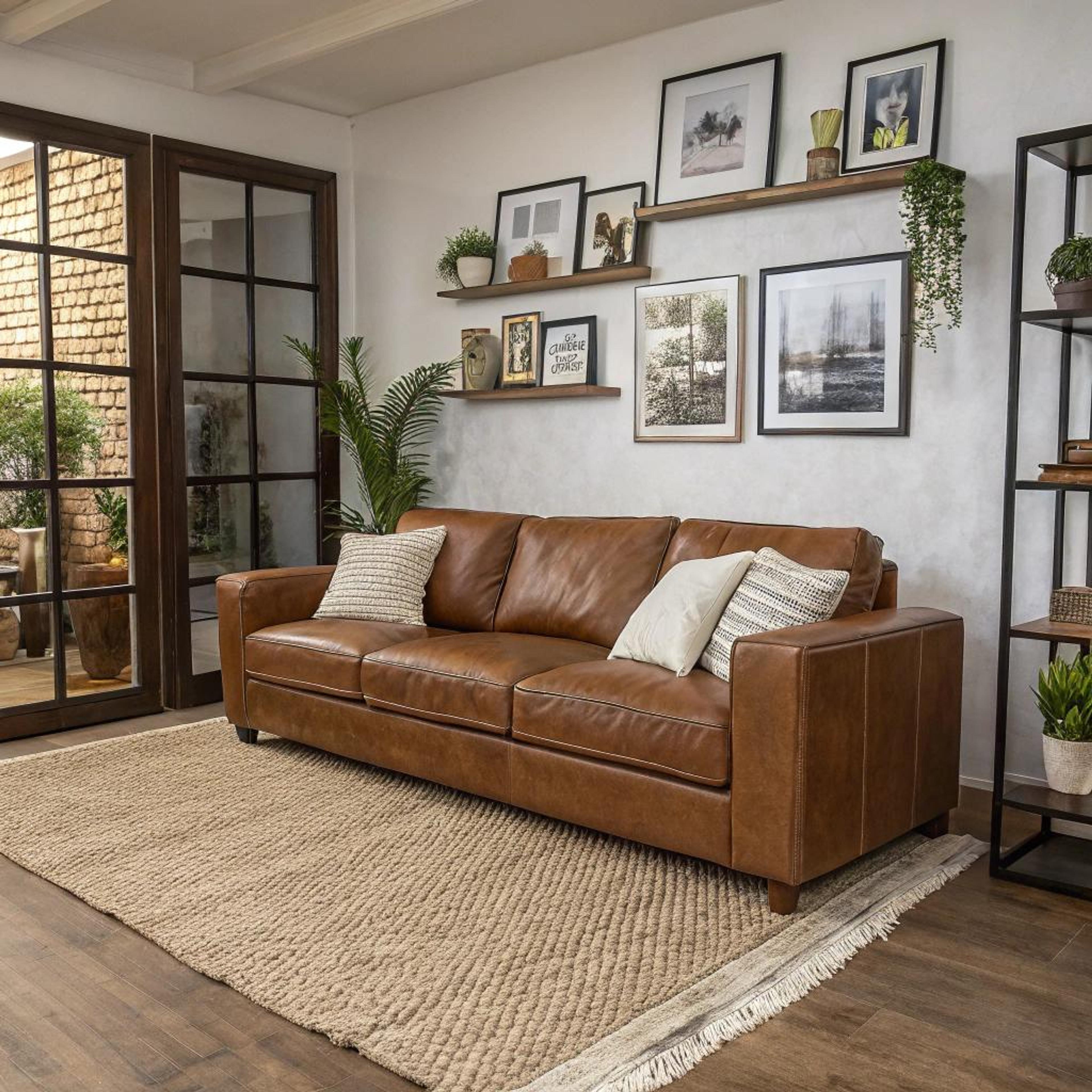 Textuurvloerkleed omlijst zithoek