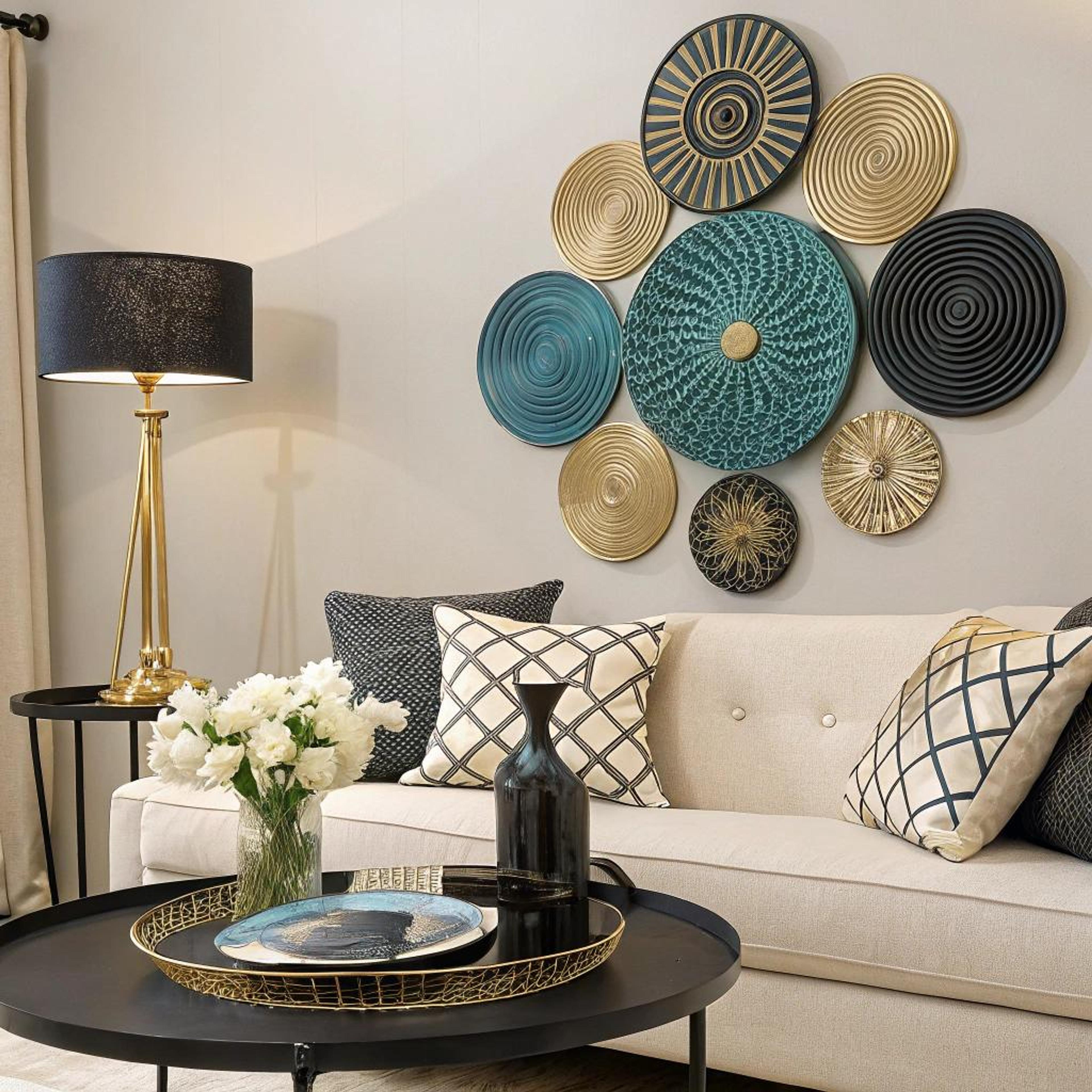 Gelaagde ronde vormen als accent