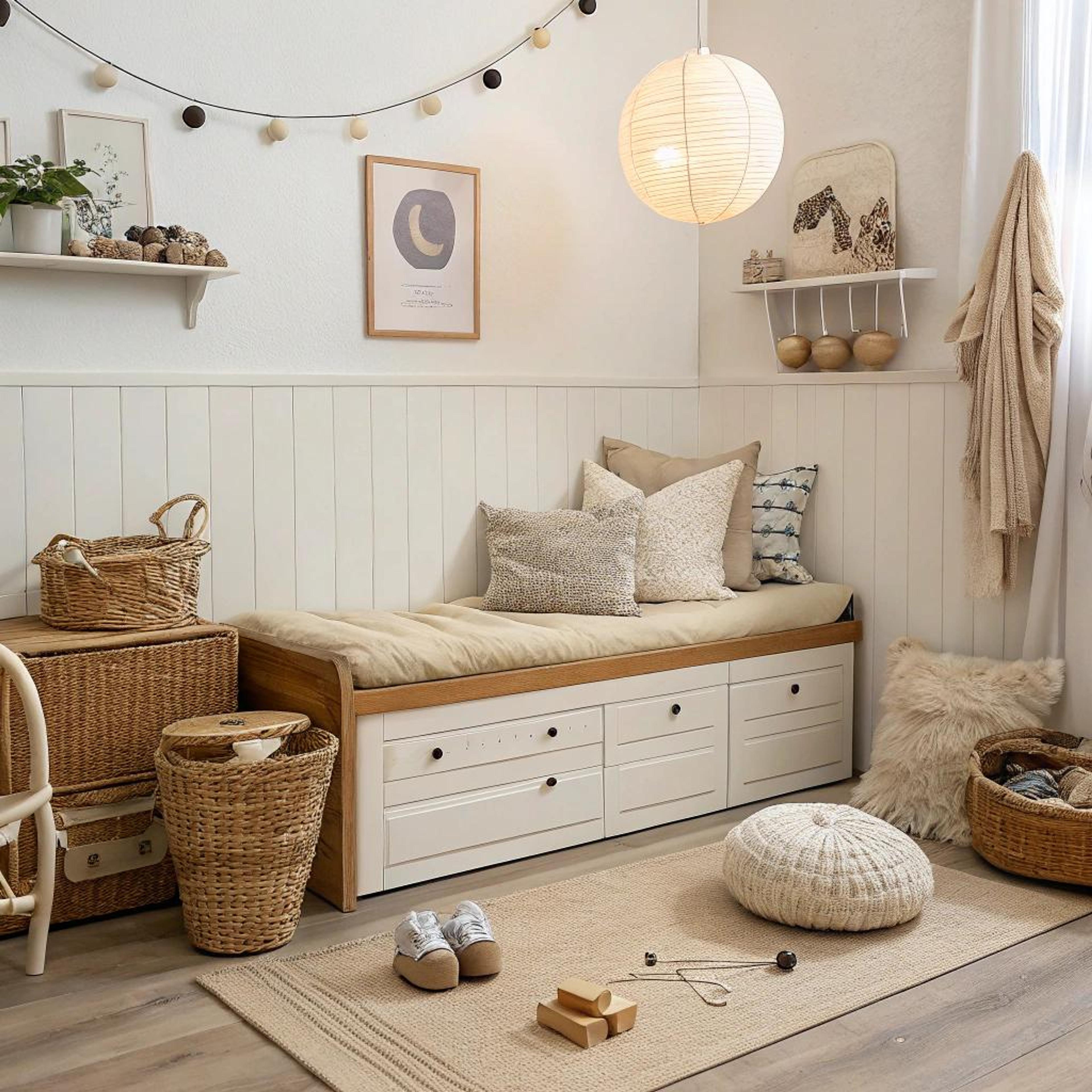 Zachte tinten in de speelhoek