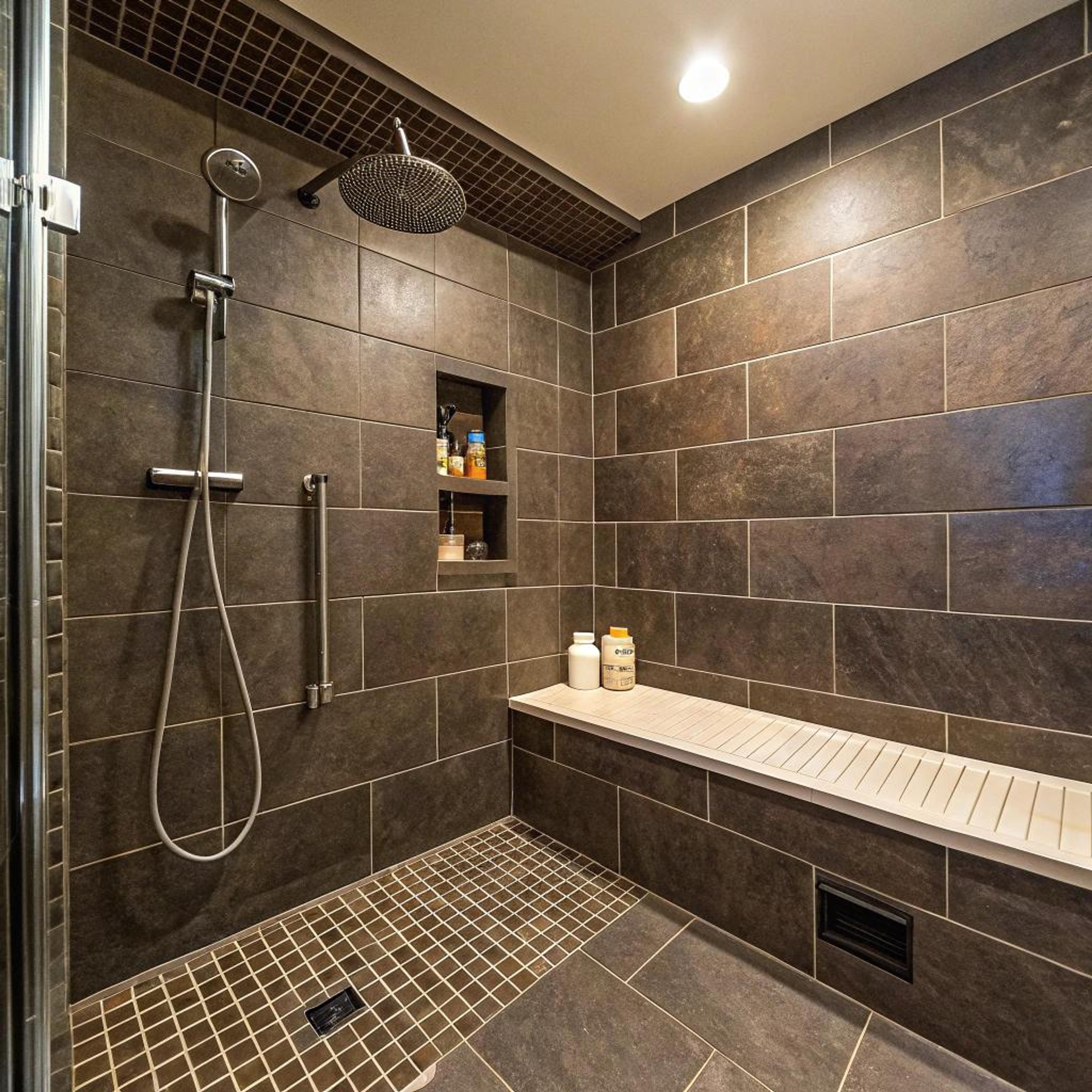 Donkere tegels voor samenhangend effect