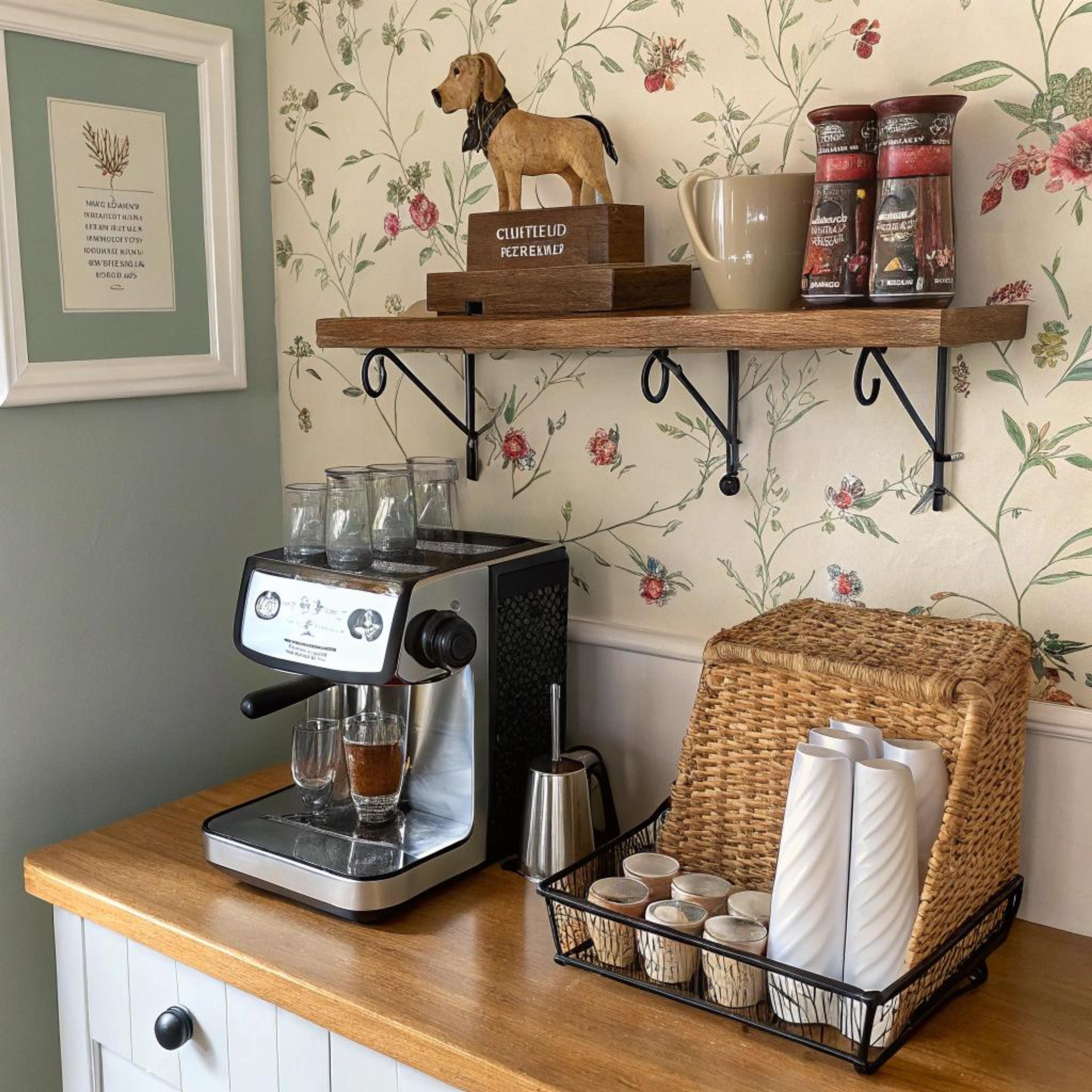 Bloemenbehang en speelse details