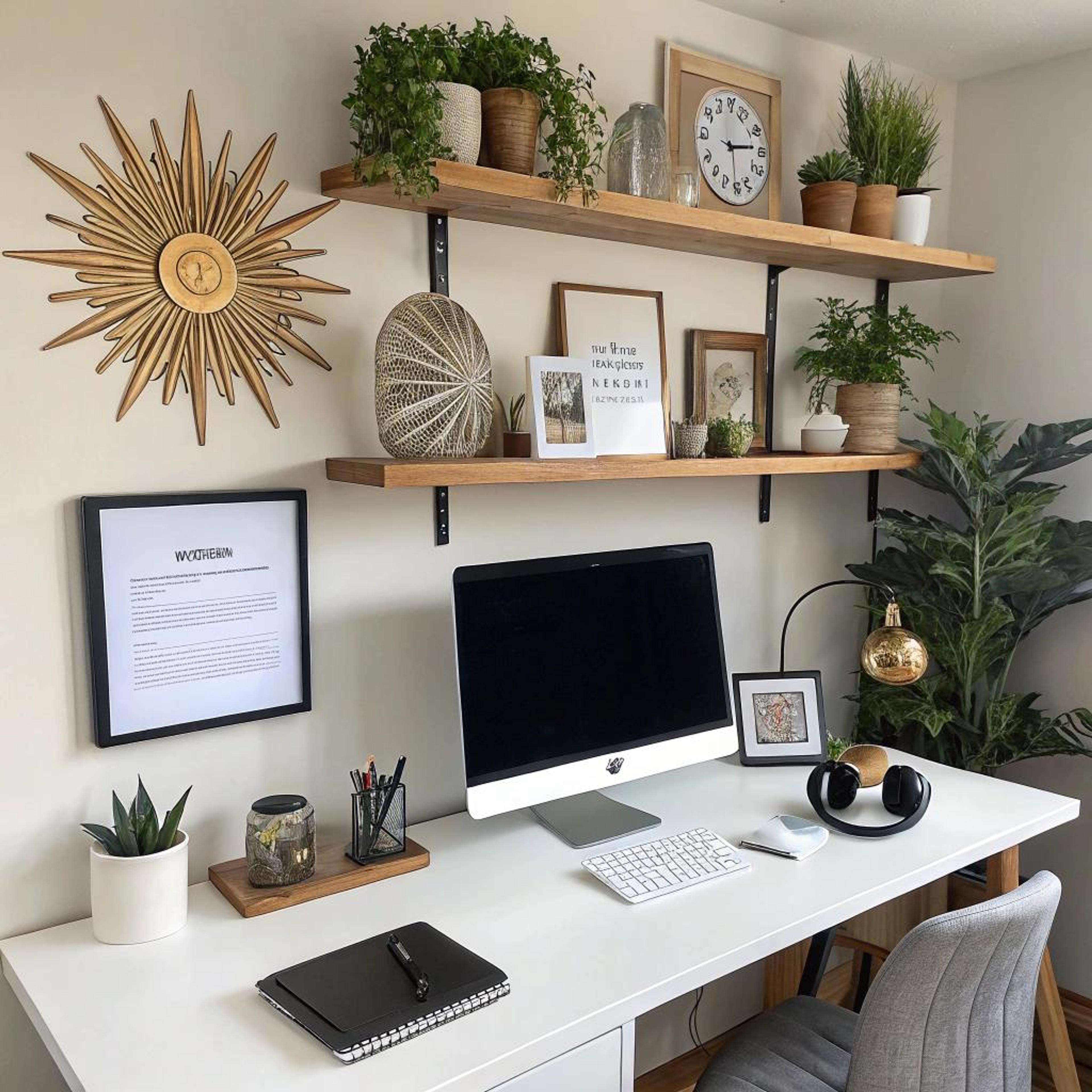 Zonnespiegelklok als blikvanger