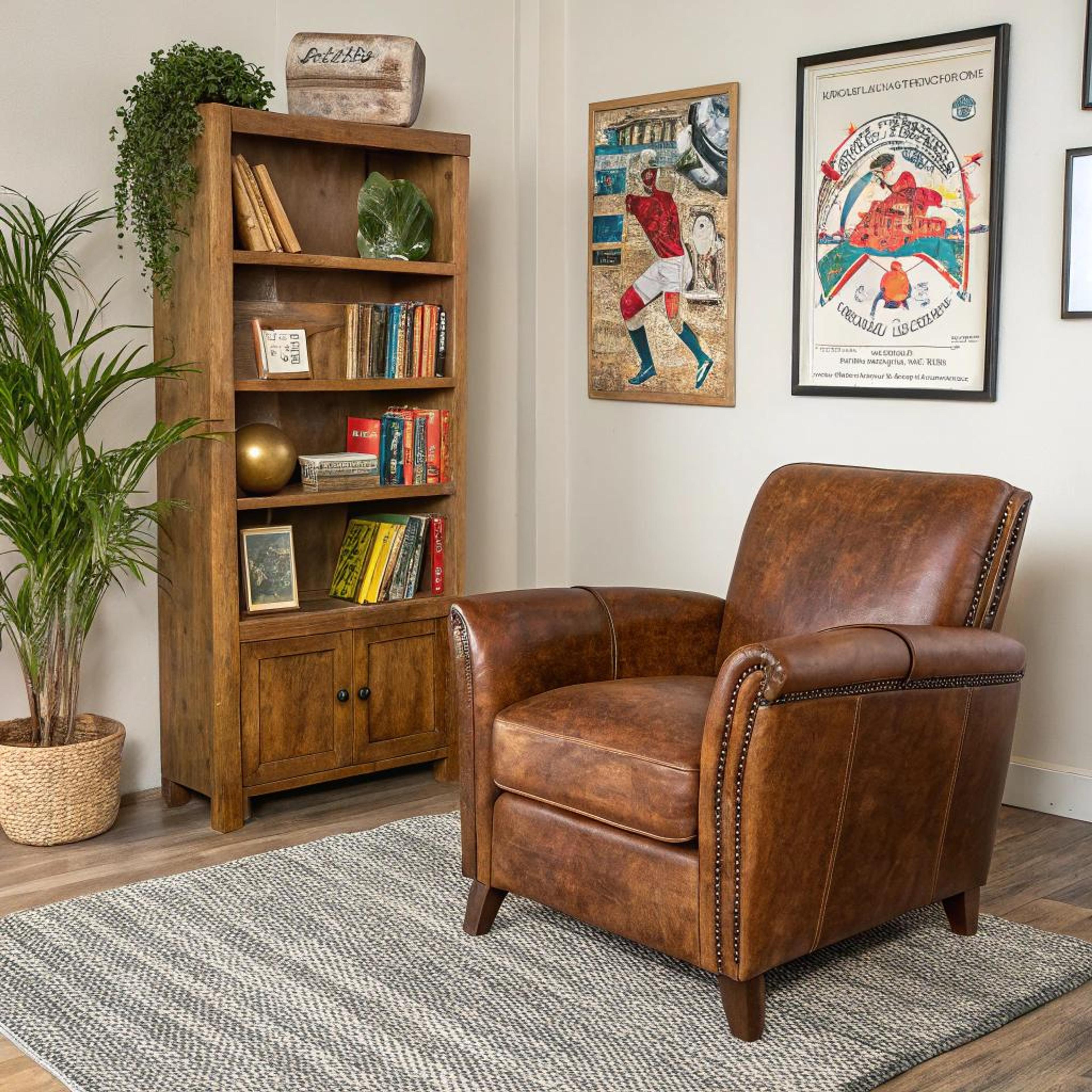 Leeshoek met vintage details