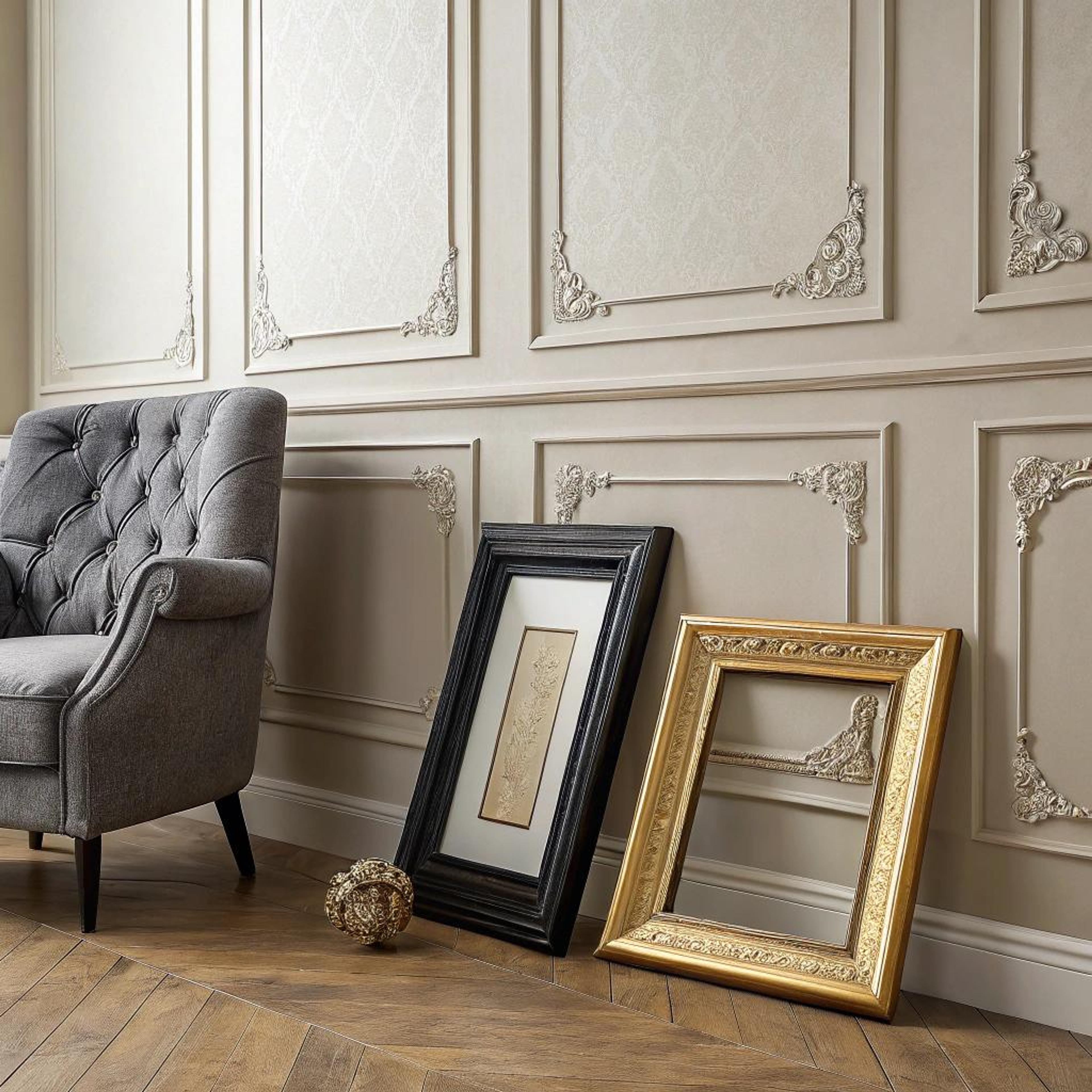 Klassieke lijsten met luxe details