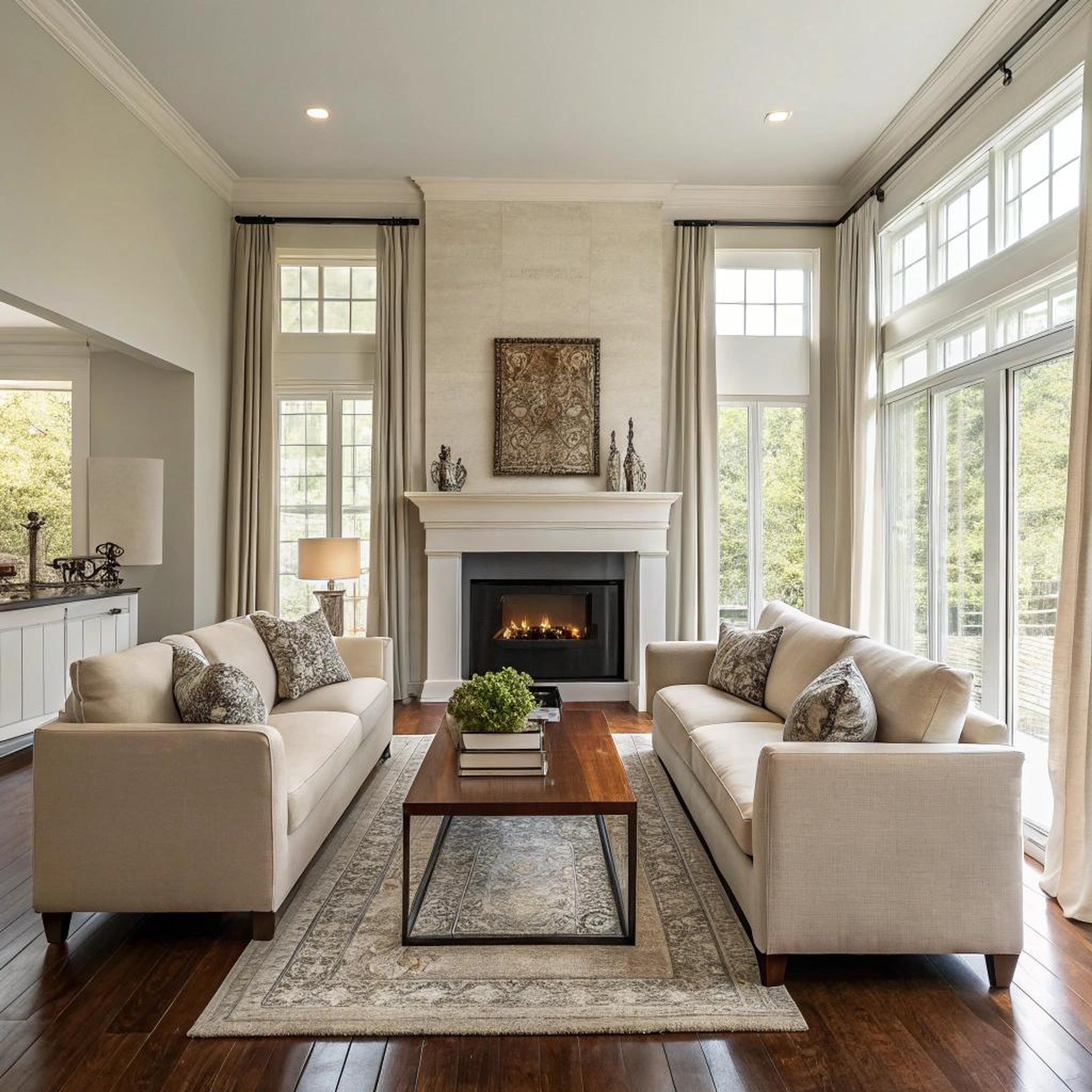 Symmetrisch met warme elegantie