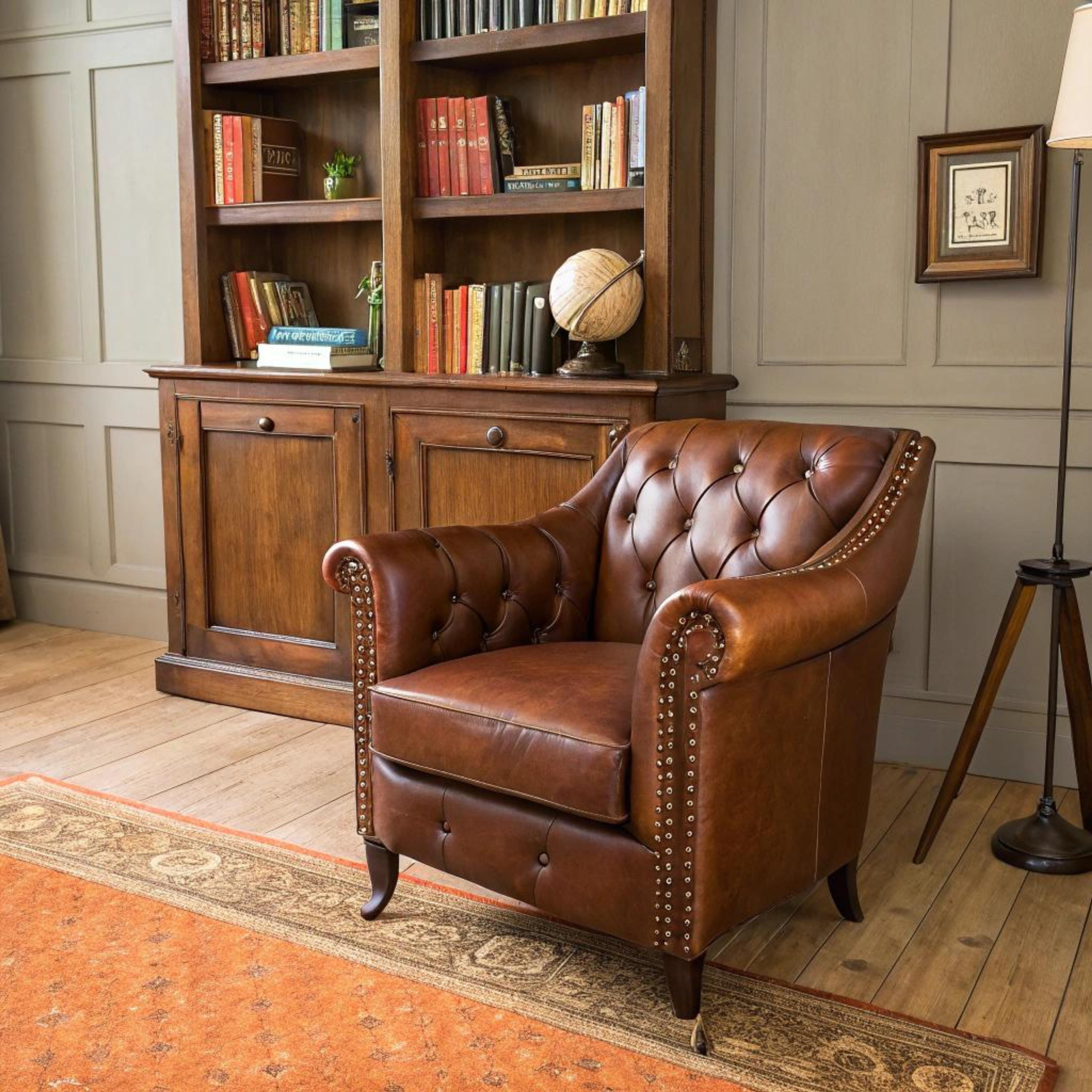 Boekenkast ontmoet oorfauteuil