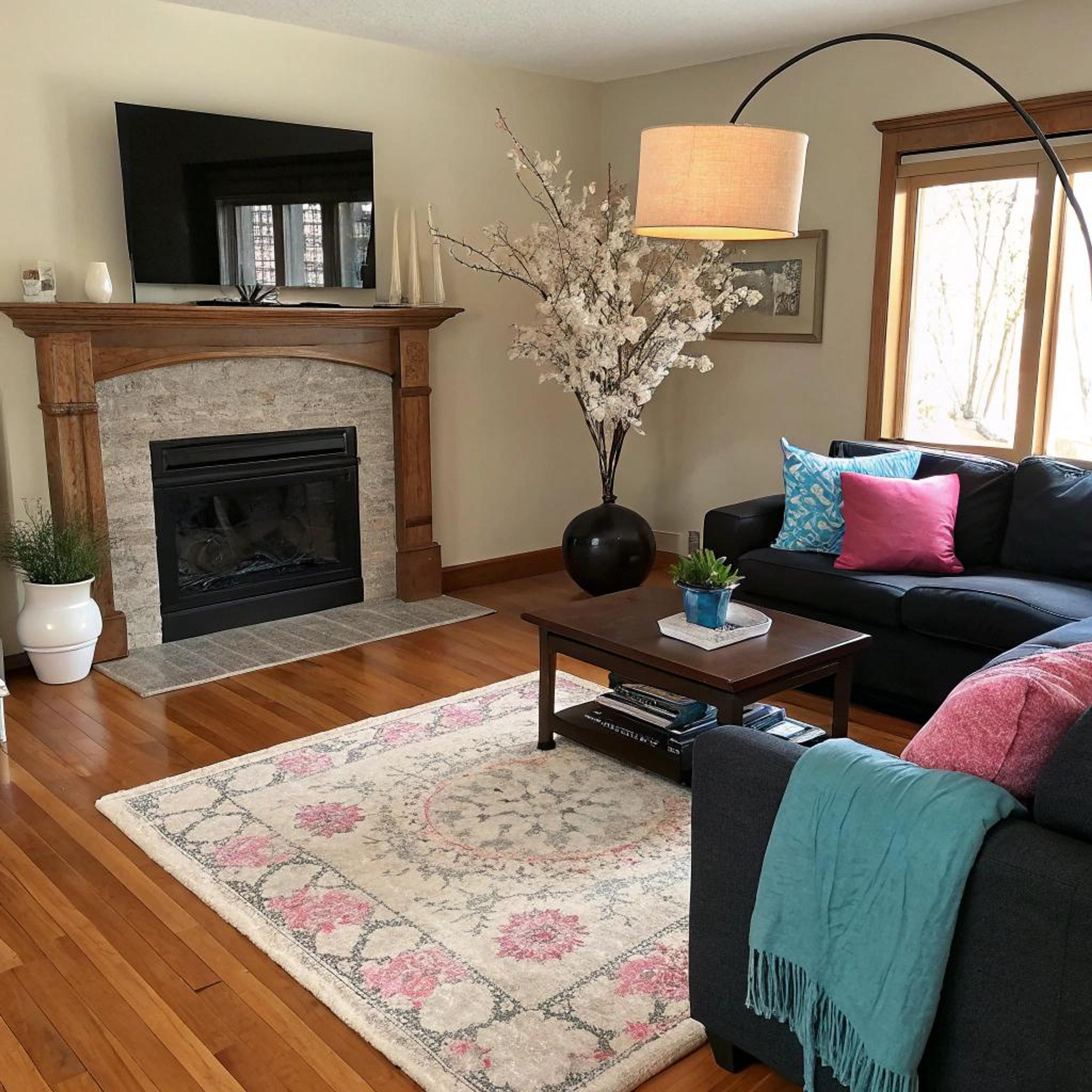 Sfeervol met bloemenkleed en kleur