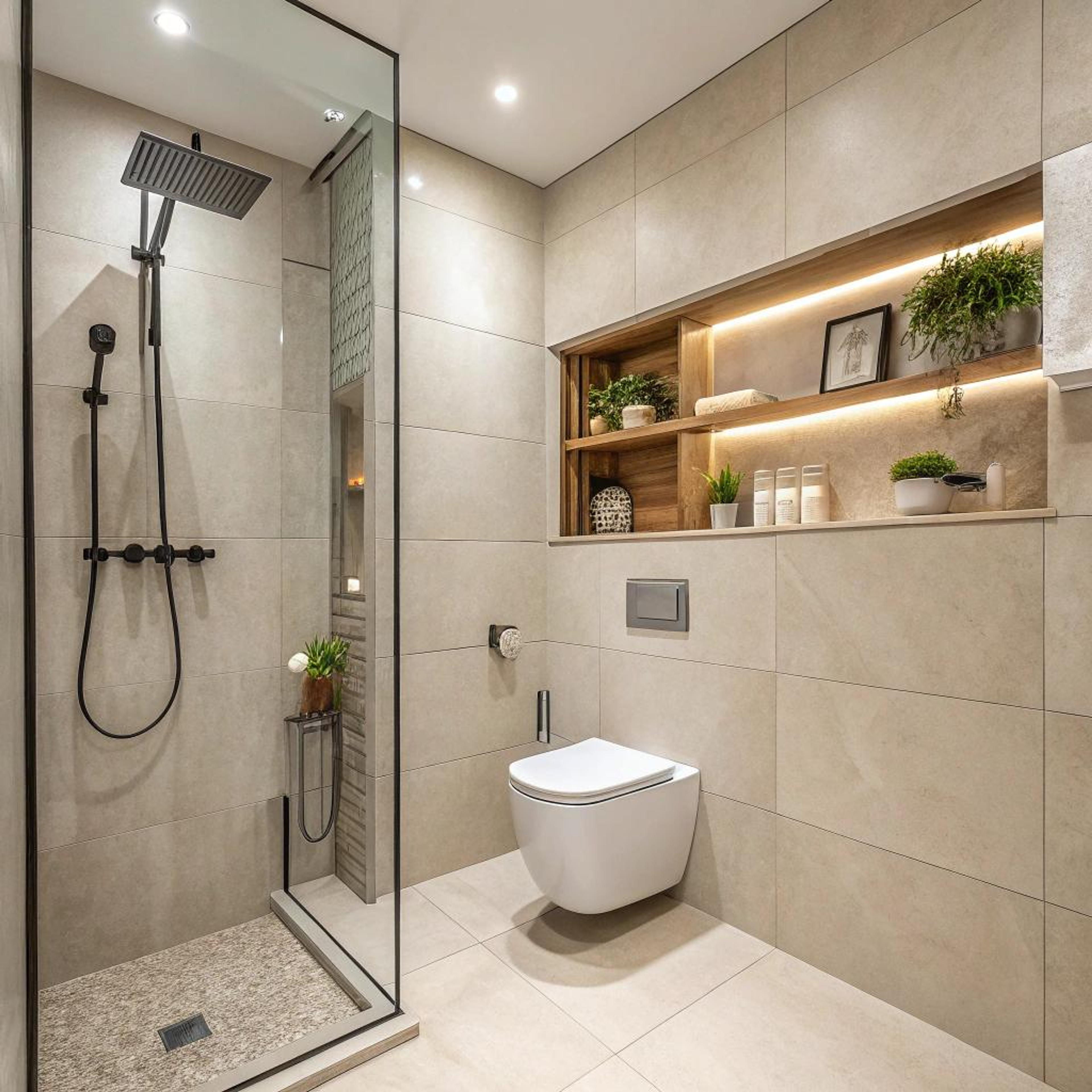 Ingebouwde nis met sfeerverlichting