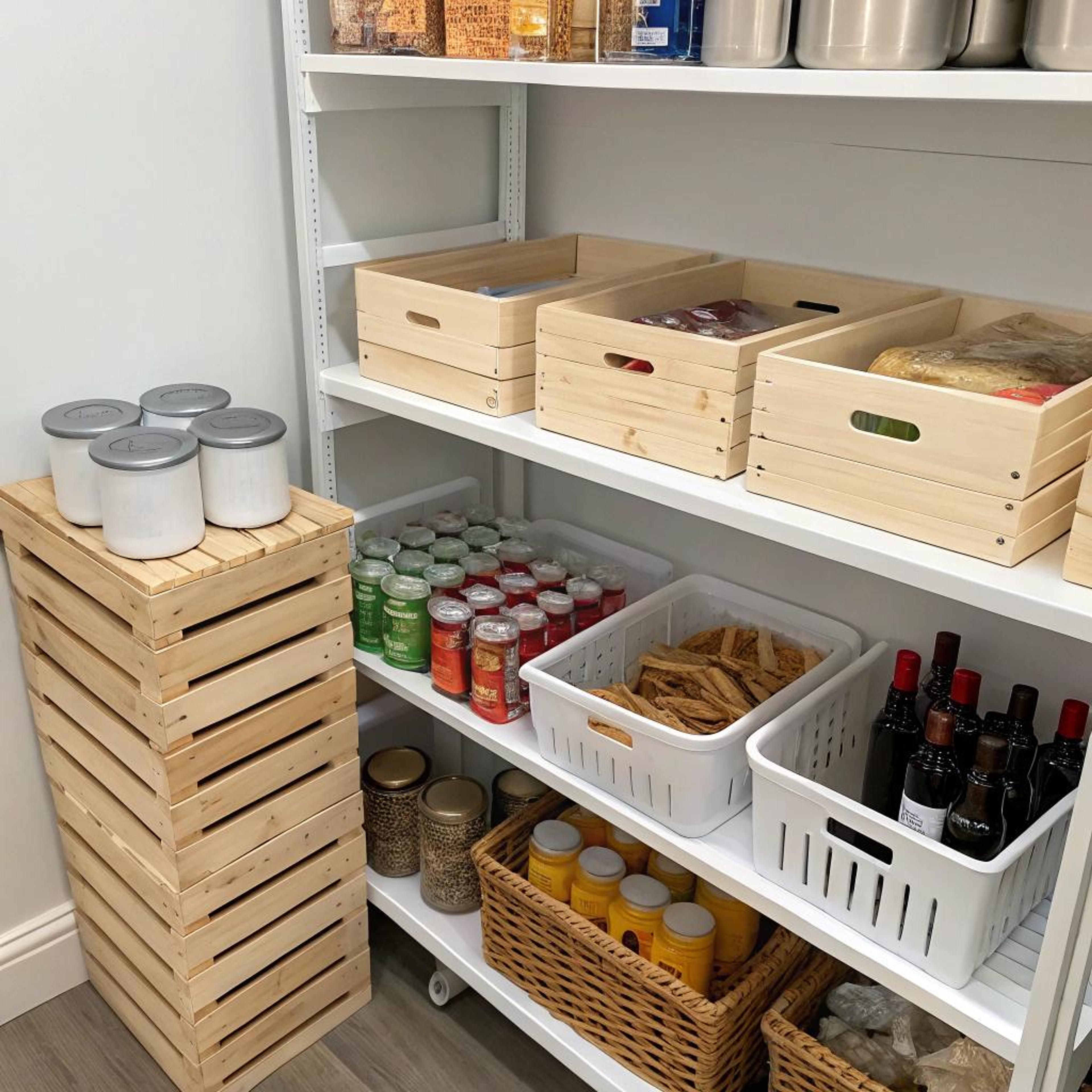 Houten kratten voor sfeer